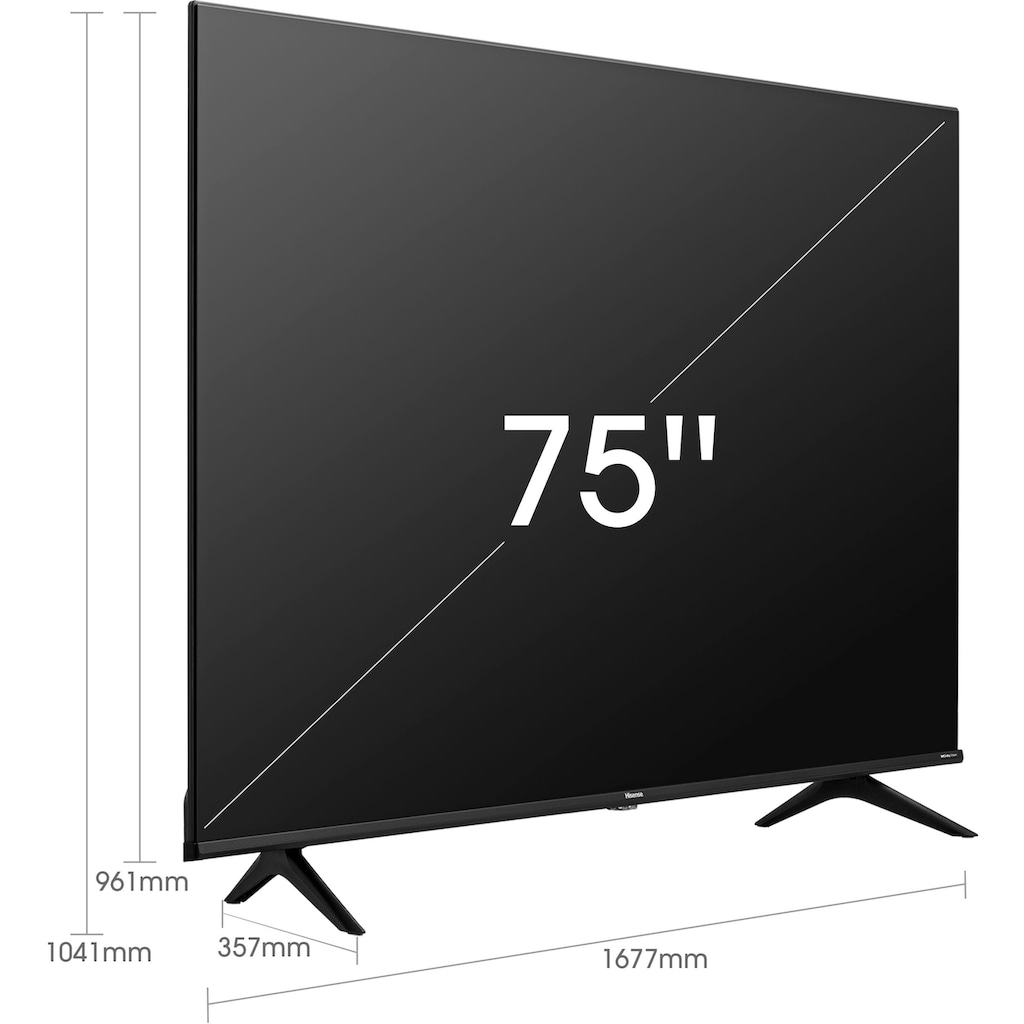 Hisense LED-Fernseher »75A6FG«, 189 cm/75 Zoll, 4K Ultra HD, Smart-TV