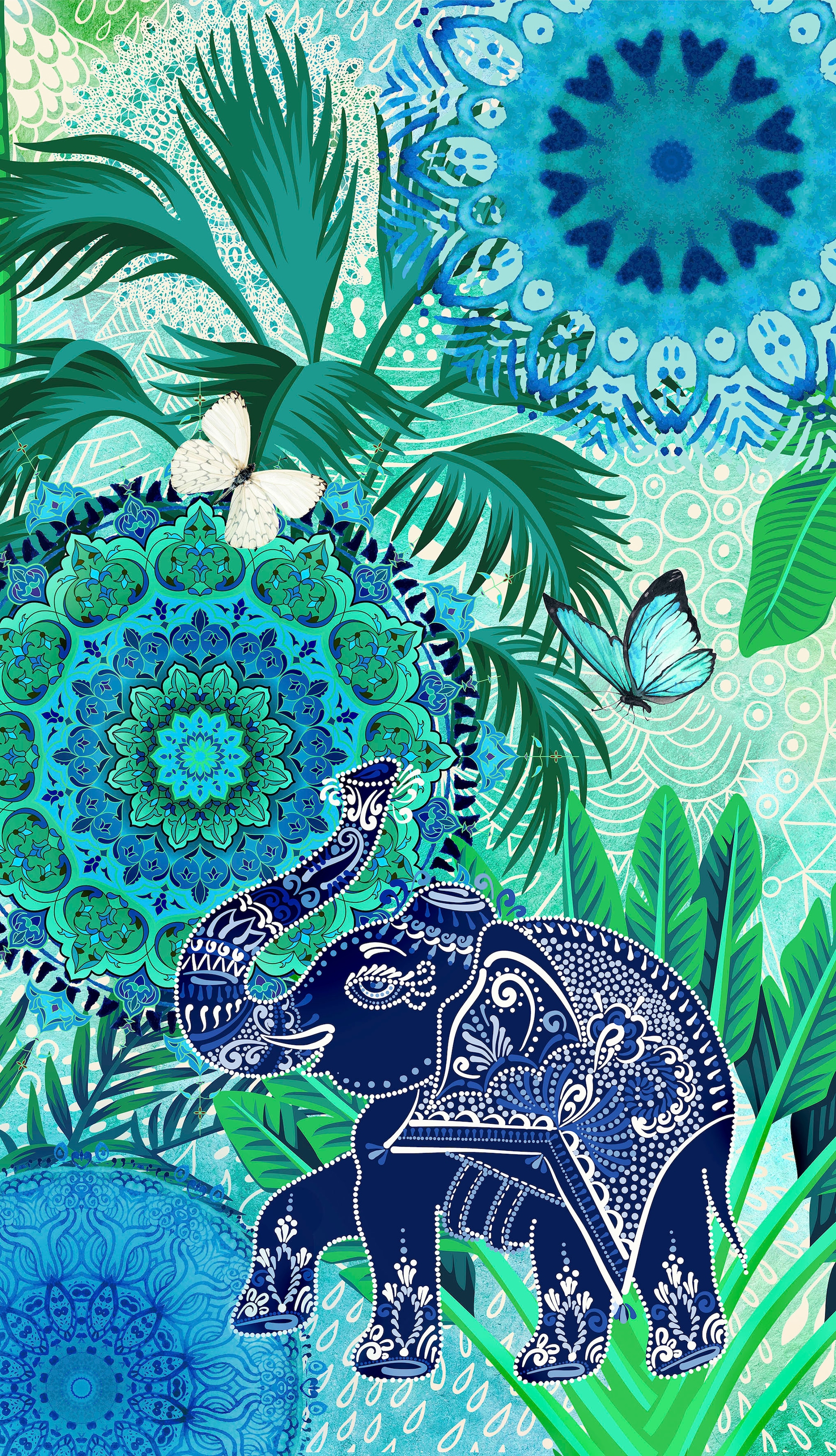 hip Strandtuch »Isara«, (1 St.), mit Mandalas & Elefant