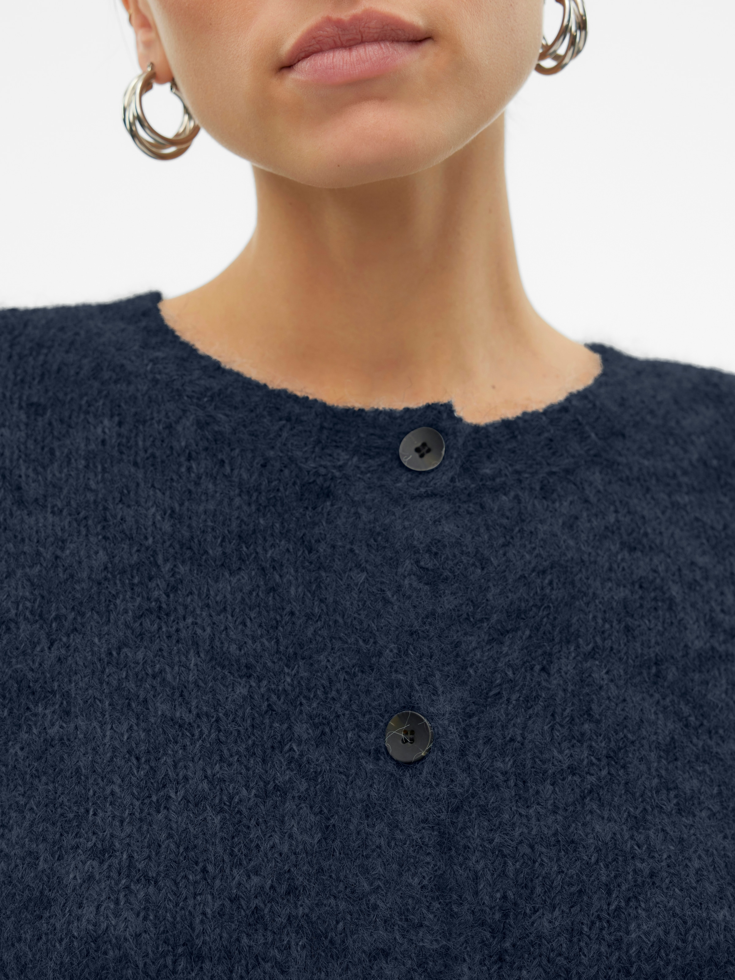 Vero Moda Strickjacke »VMNOVAH LS O-NECK BUTTON CARDI GA NOOS«