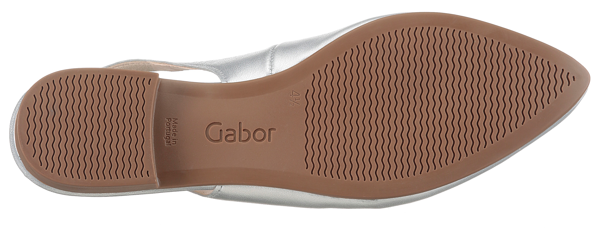 Gabor Slingpumps, Blockabsatz, Abendschuh, Festtagsschuh in spitz zulaufender Form