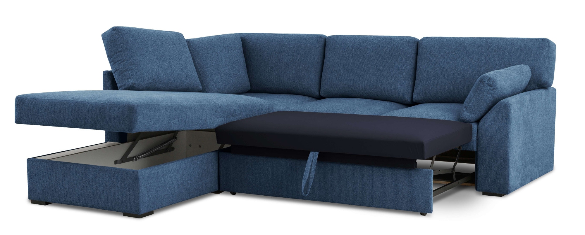 Home affaire Ecksofa »Citry«, Breite 242 cm, Chenille, Bettfunktion, Bettkasten, L-Form