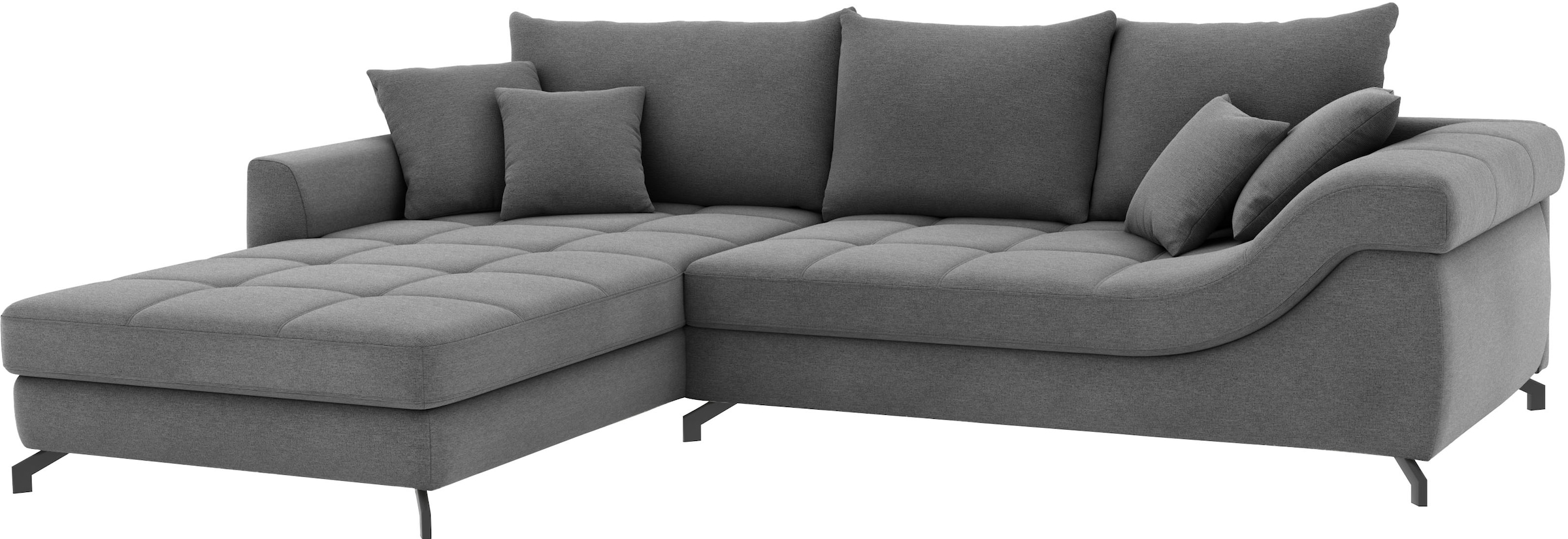 Mr. Couch Ecksofa »Taylor, L-Form, wahlweise mit Kaltschaum« mit Kaltschaum bis 140 kg pro Sitzplatz belastbar