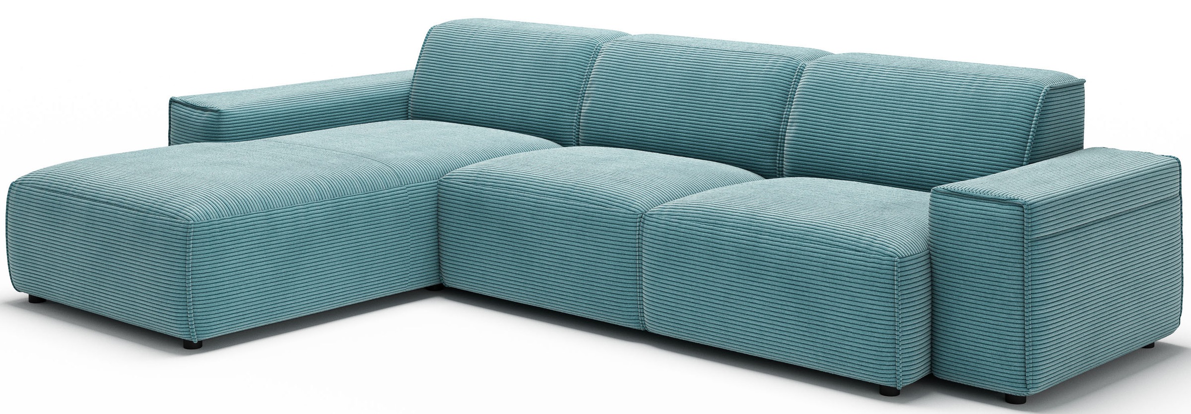 andas Ecksofa »Glimminge auch in Breitcord, Feincord, Bouclé + Easy care-Bezug«, L-Form, Breite 294, Zierkissen