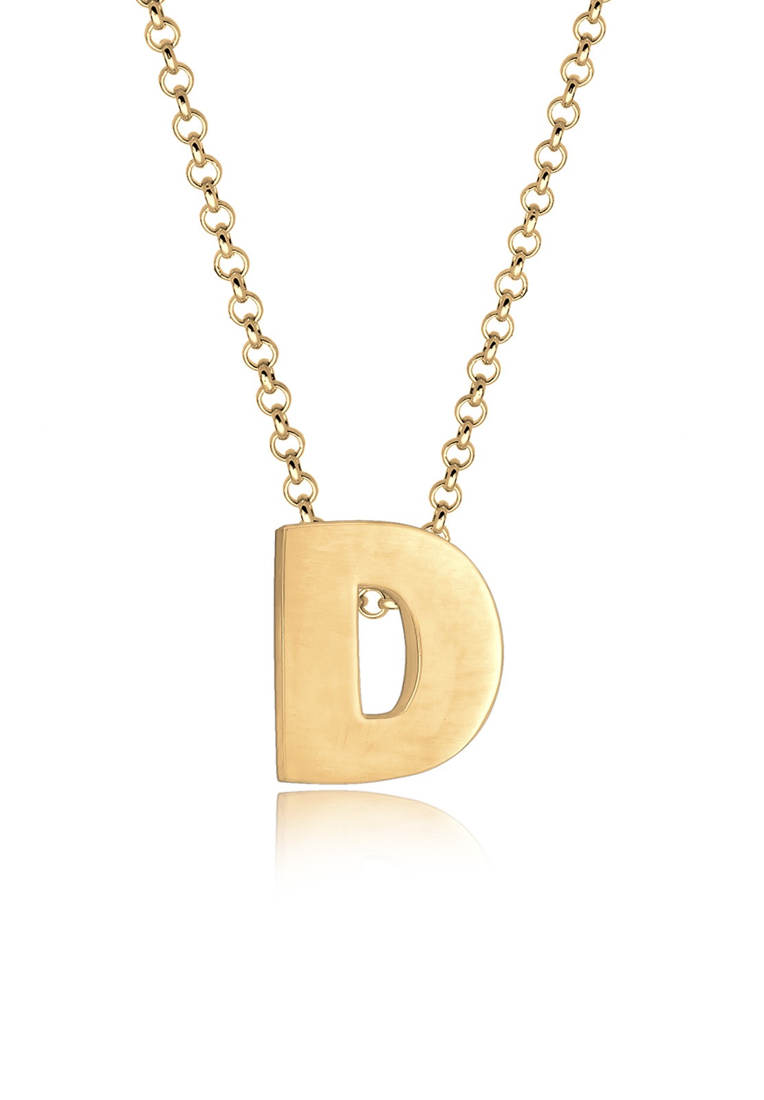Elli Collierkettchen »Buchstabe D Initialen Trend Minimal 925 Silber«