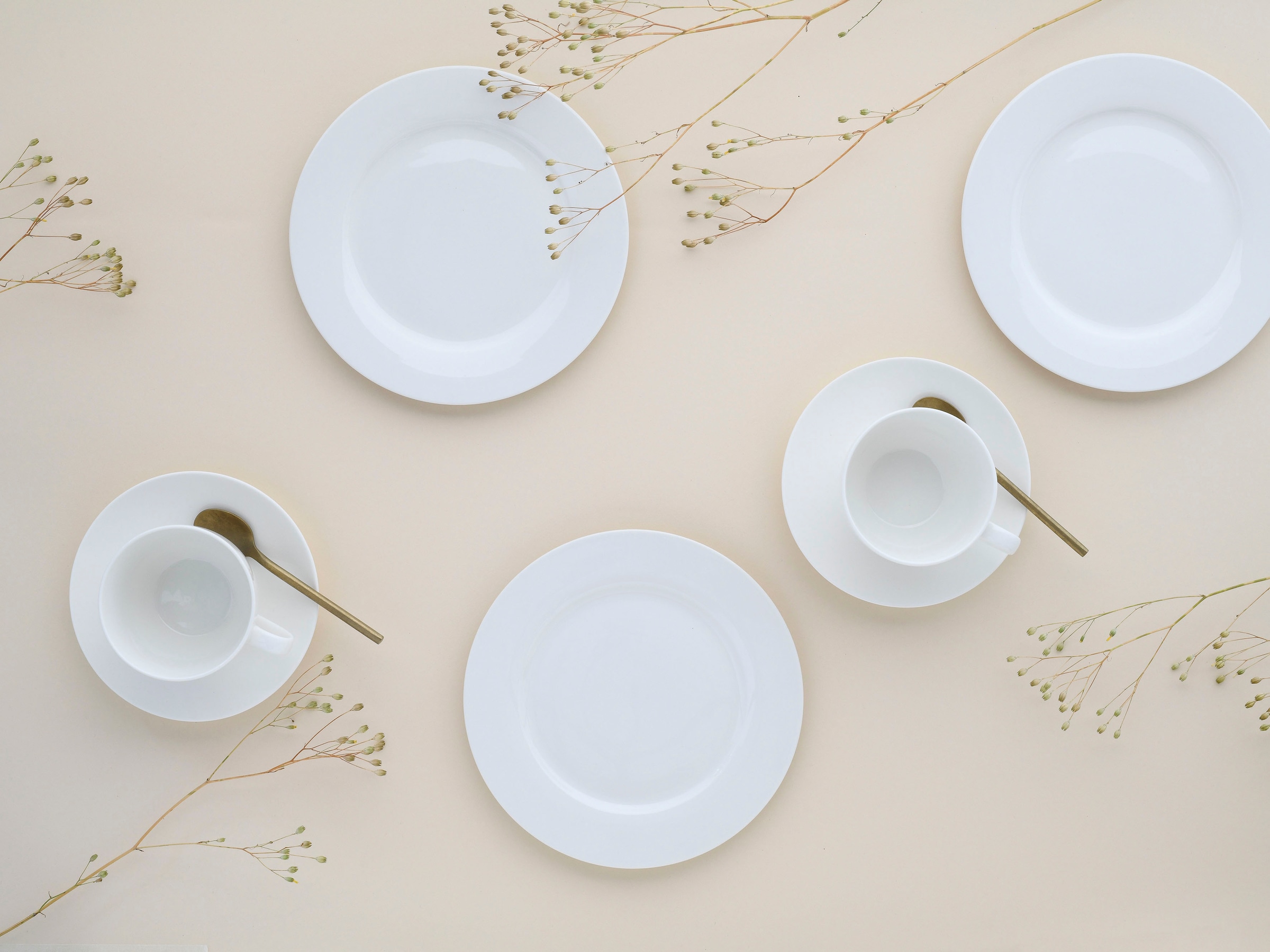 CreaTable Kaffeeservice »Fleur Royal«, (Set, 18 tlg.), extrem dünn, leicht, lichtdurchlässig