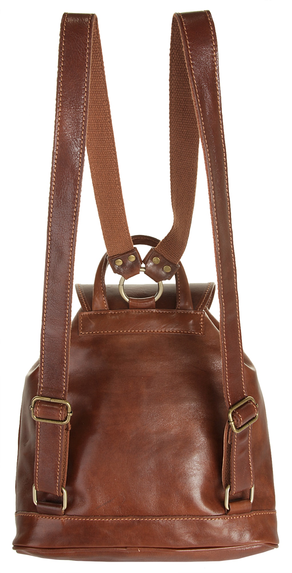 Piké Tagesrucksack, echt Leder, Made in Italy