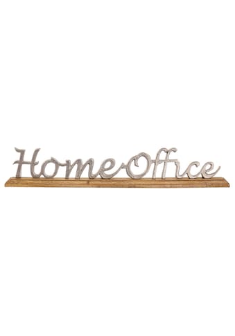 my home Deko-Schriftzug »Home Office«, (1 St.), aus Metall, auf Holz kaufen