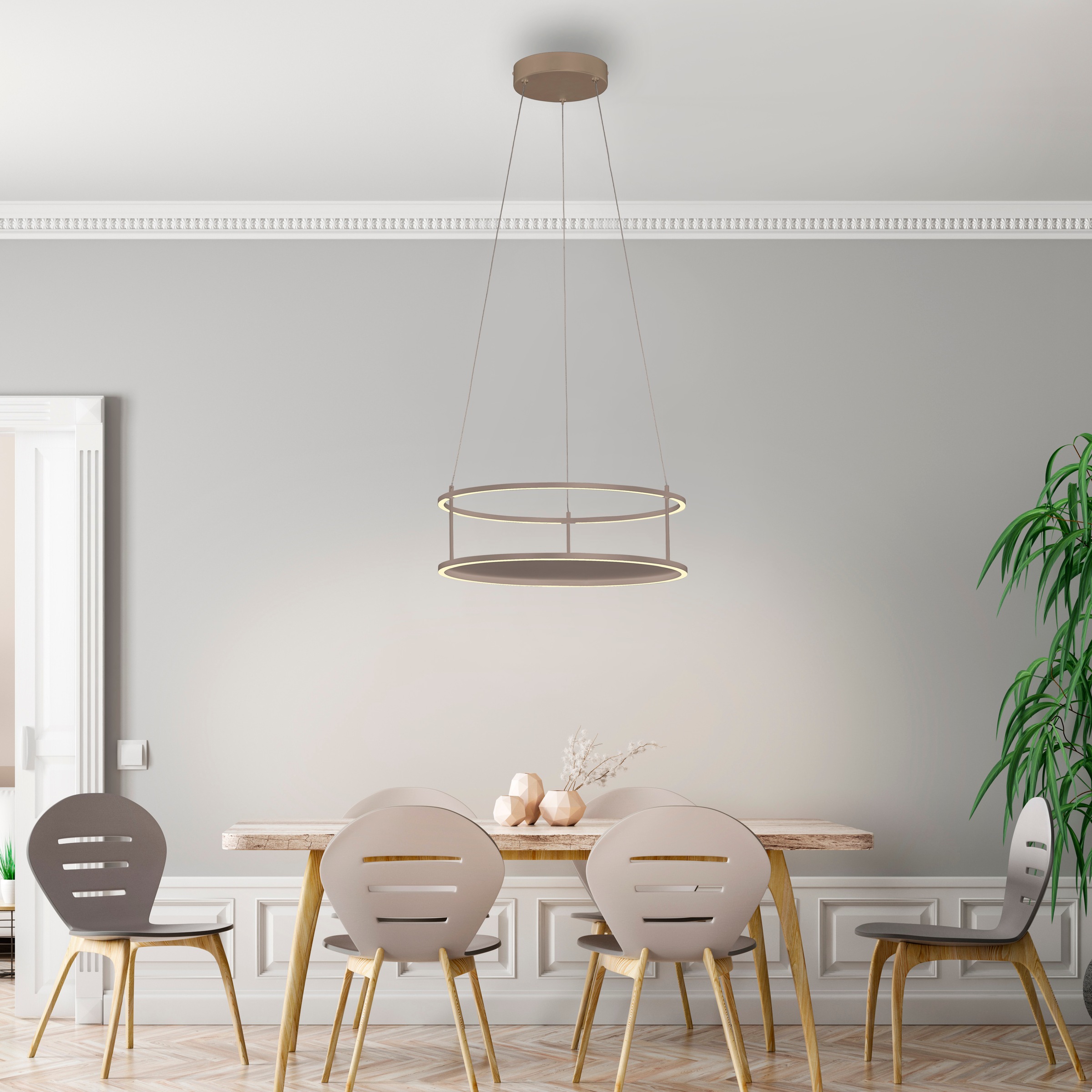 Paul Neuhaus LED Pendelleuchte »CONNI« LED-Board 1 Stk. Warmweiß Touchdimmer, separat schaltbar, Memoryfunktion, Deko-Ablagefläche