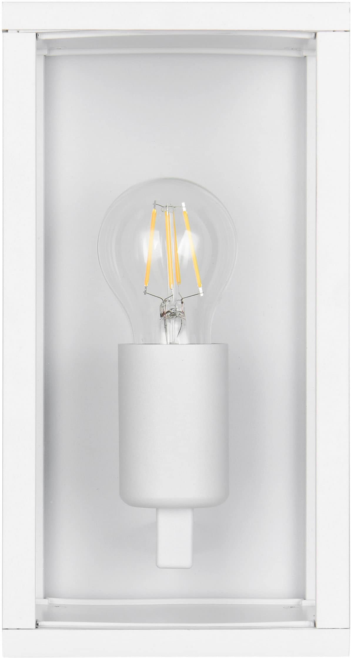 TRIO Leuchten Außen-Wandleuchte »GARONNE, Fassadenbeleuchtung, Wandlampe exkl 1x E27 max 60W, IP44« E27 1 Stk. warmweiß - kaltweiß Wandleuchte Garten Terrasse, mit Glasschirm Höhe 26cm Breite 14cm