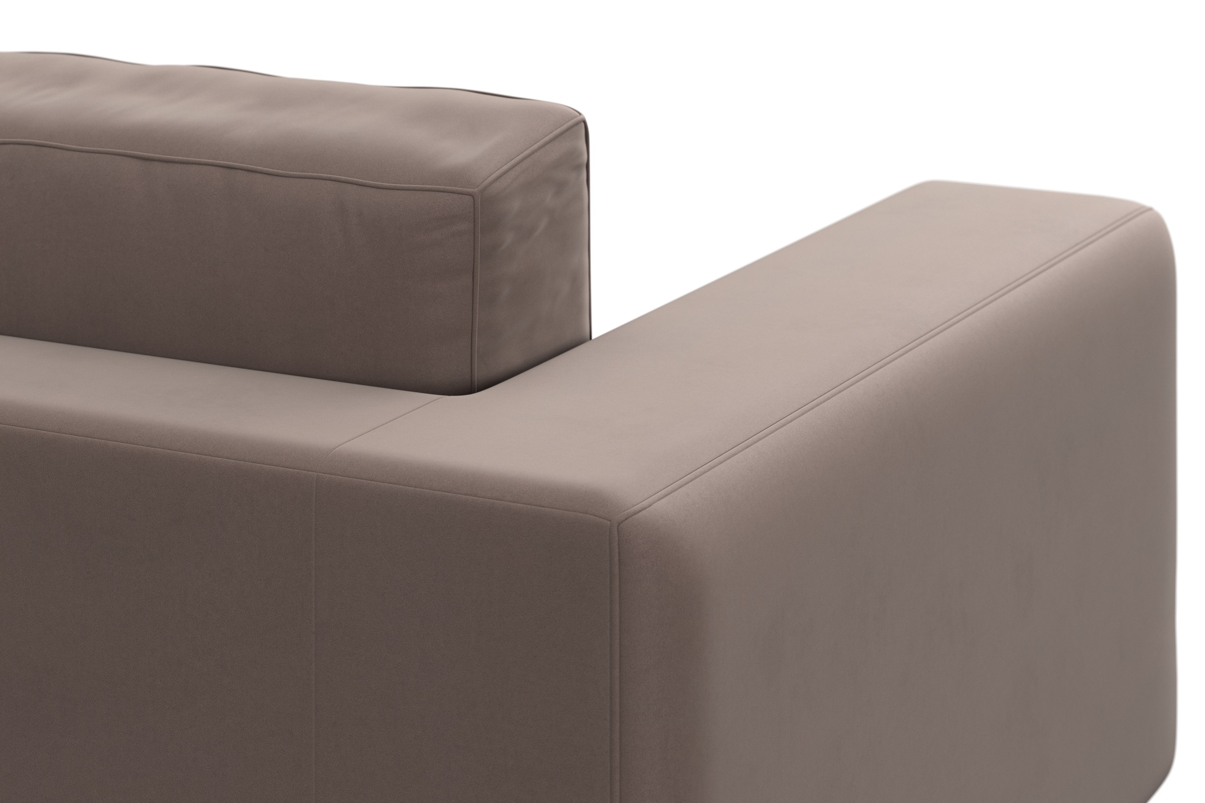 DOMO collection Ecksofa »Modica, zeitlos und elegant, L-Form«, moderne Optik mit extrabreiter Recamiere, auch in Cord