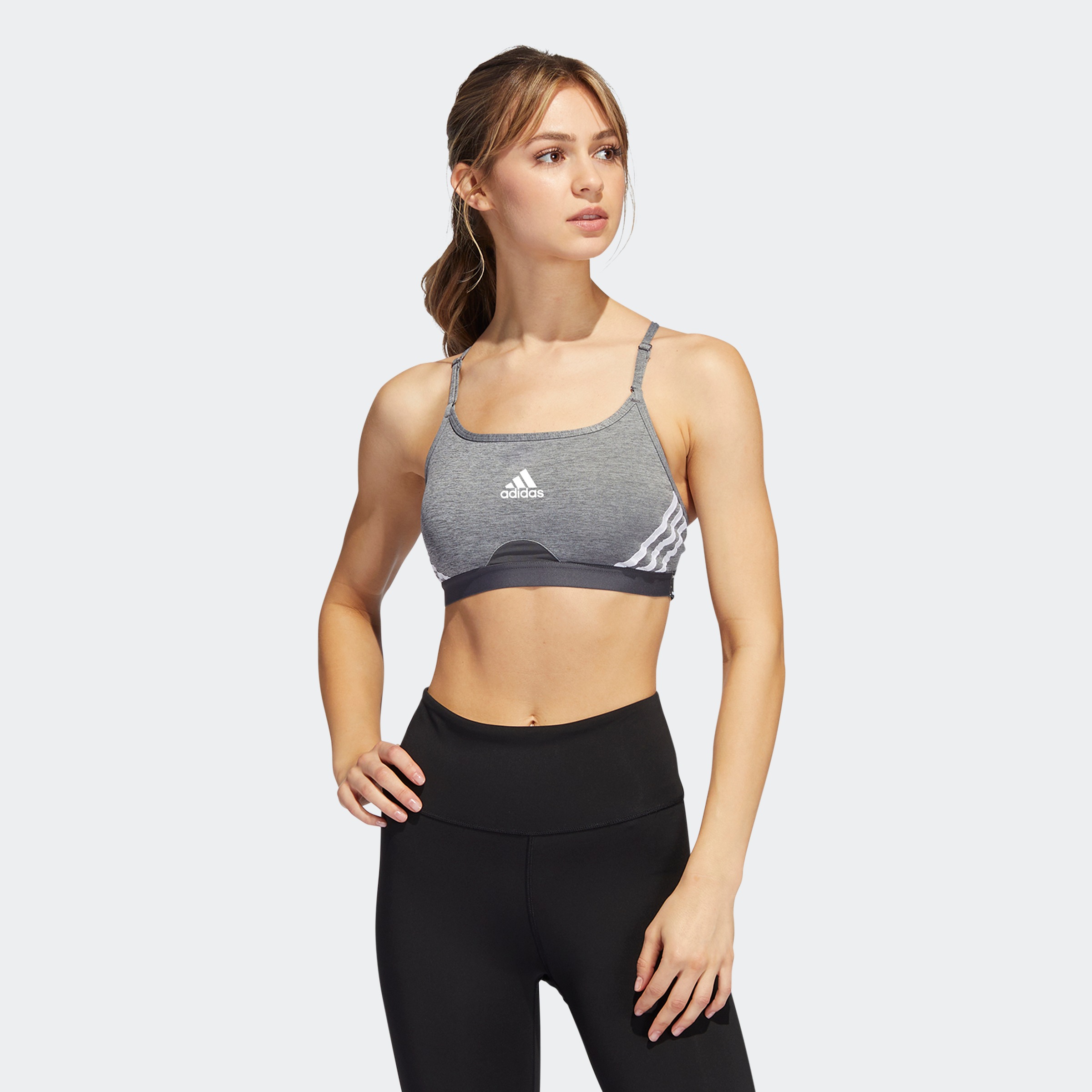 adidas Performance Sport-BH »ADIDAS AEROREACT TRAINING LIGHT-SUPPORT 3-STREIFEN«