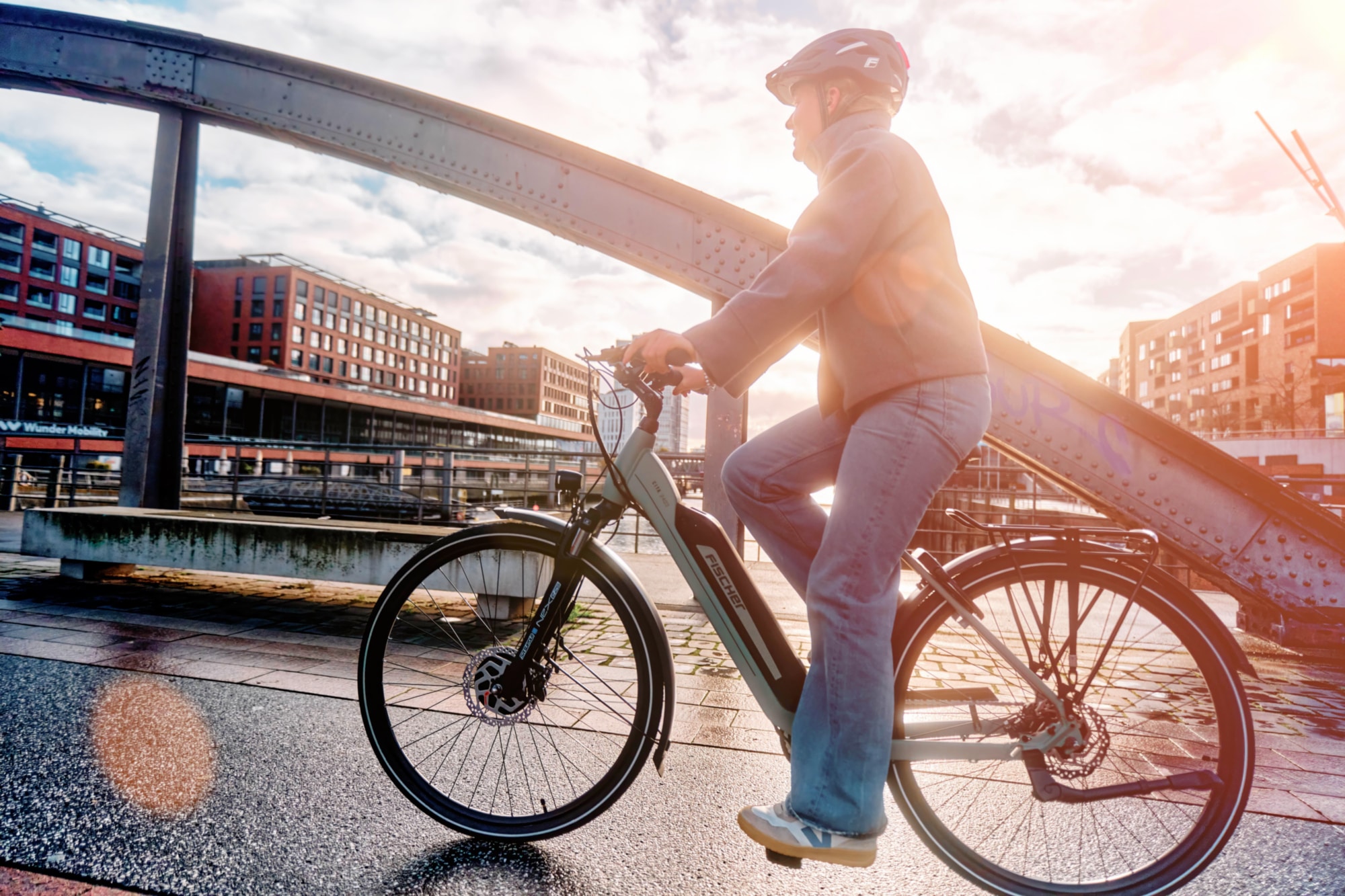 FISCHER Fahrrad »CITA 2403 459 ACTIVE« 7 Gang Shimano NEXUS Schaltwerk Frontmotor mit Akku-Ladegerät | mit Werkzeug,  Pedelec, Elektrofahrrad für Damen und Herren