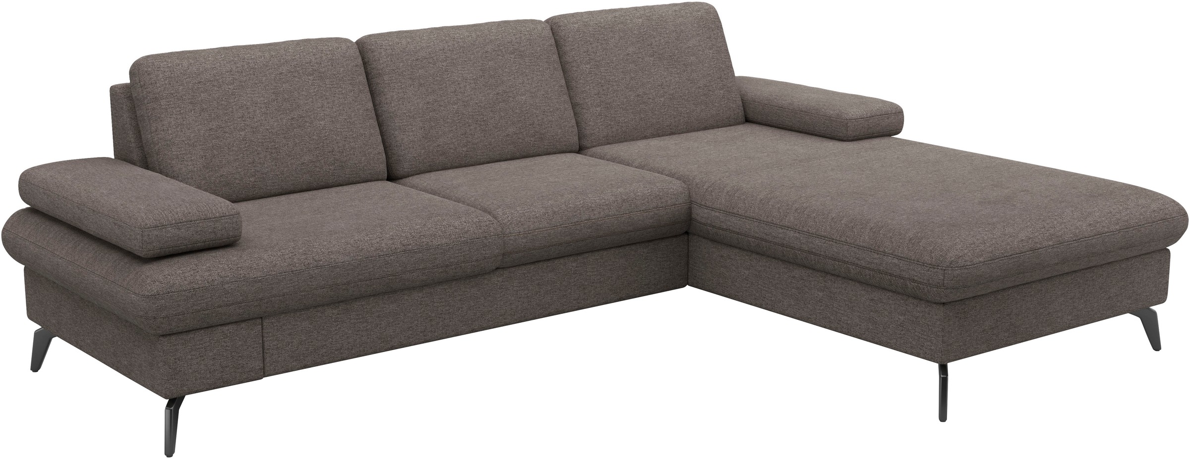 sit&more Ecksofa »Morris Jubi L-Form«, inkl. Armteilfunktion und 1 Zierkissen, wahlweise mit Bettfunktion
