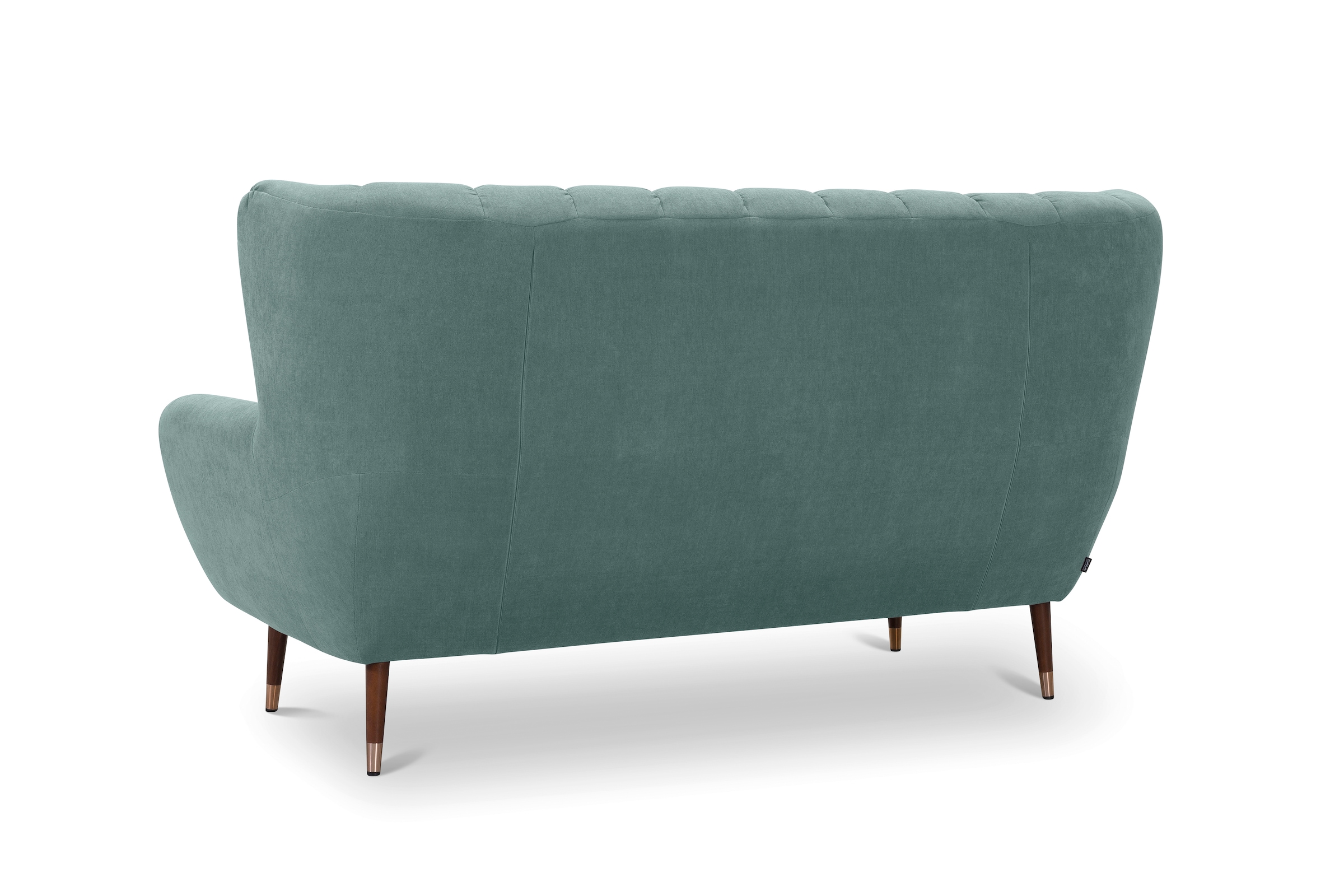 exxpo - sofa fashion 3-Sitzer »Polly, bequem mit hoher Rückenlehne, hohe Füße, Ohrensesselcouch«, Küchensofa, mit hochwertigen Bezügen