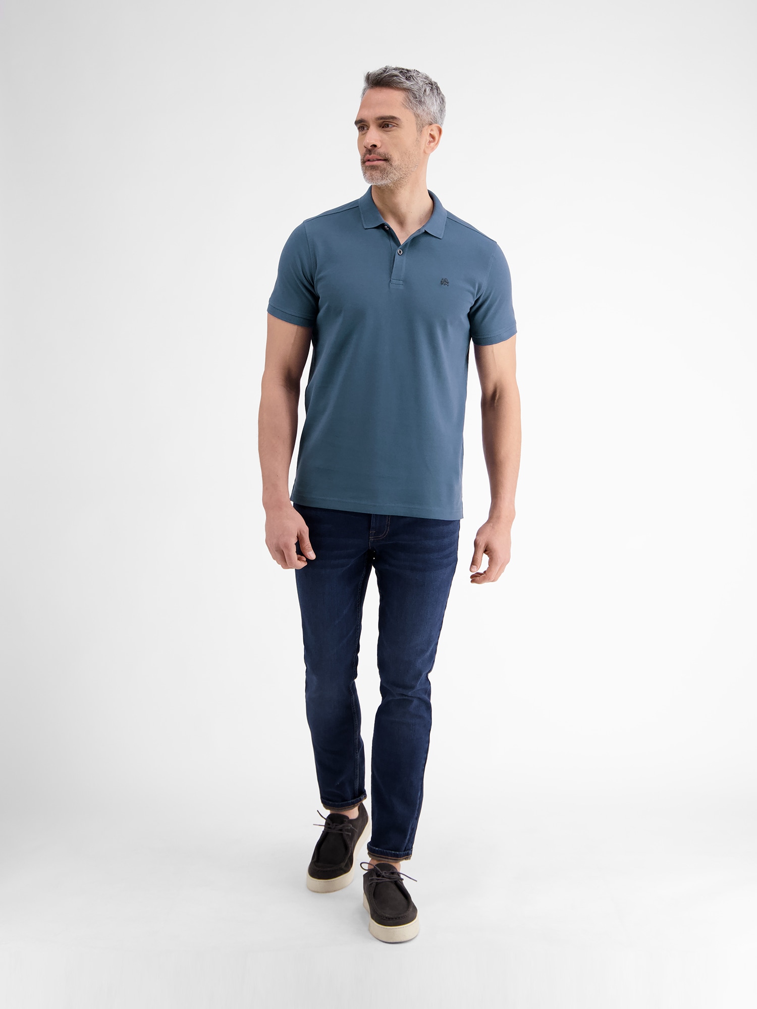 LERROS Poloshirt »LERROS Basic Poloshirt für Herren, unifarben«