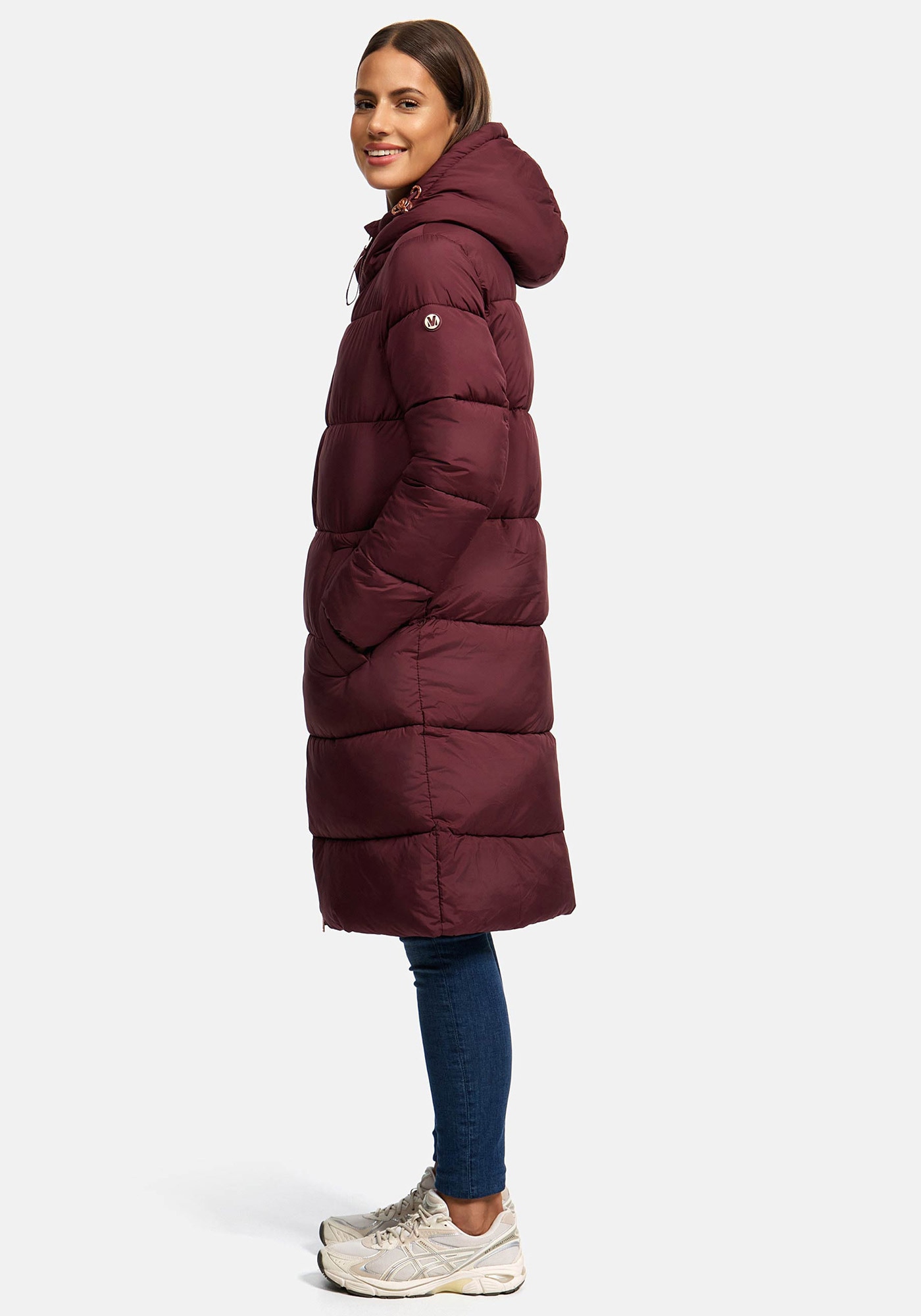 Marikoo Winterjacke »Marikoo Nomadiaa lange Damen Winterjacke N024«