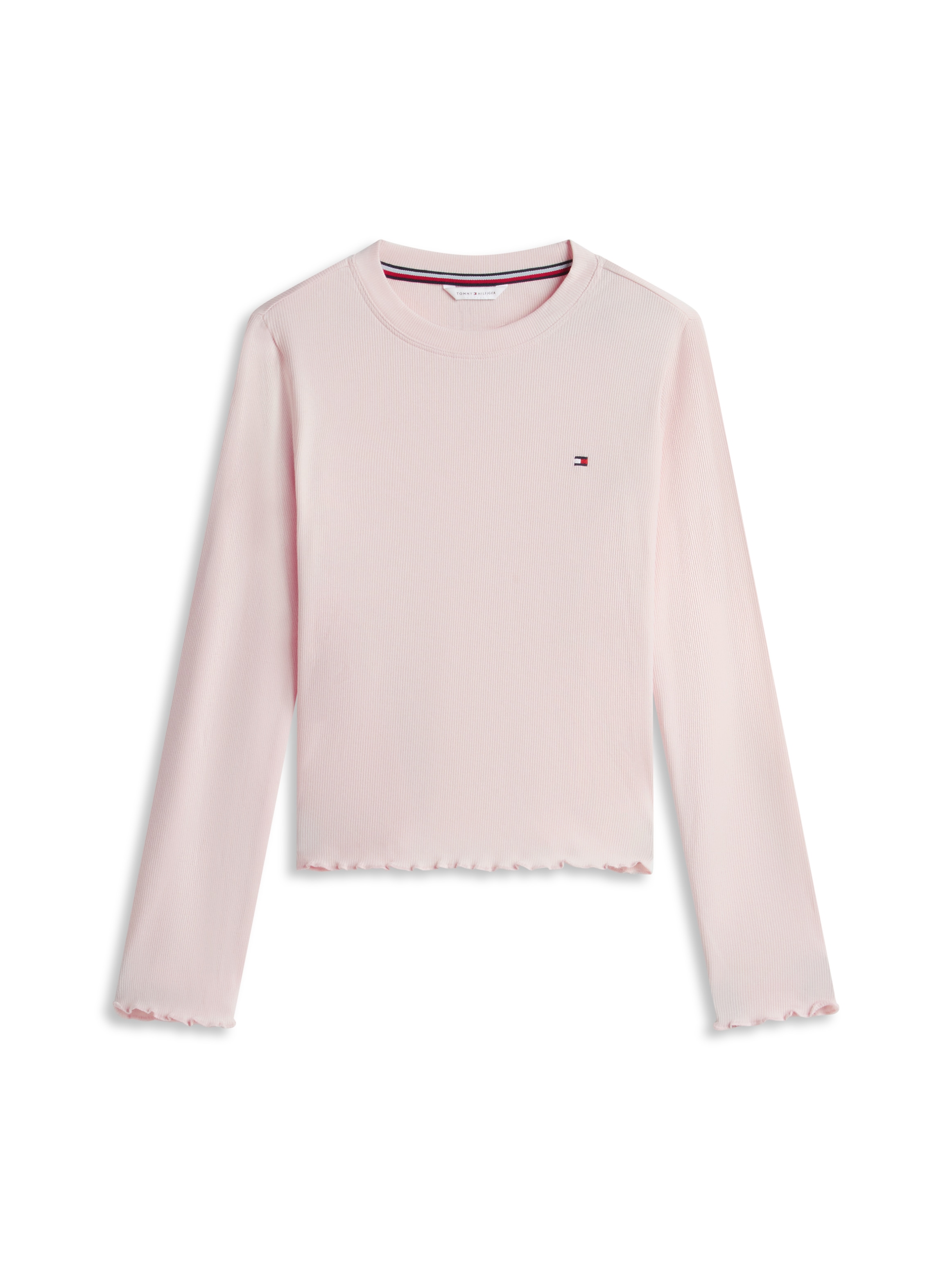 Tommy Hilfiger Underwear Pyjama mit geripptem Bund und Tommy-Logo, gerippte Struktur
