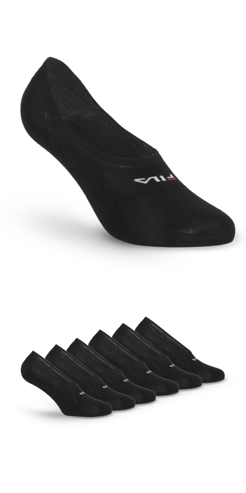 Fila Füßlinge »UNISEX GHOST SOCKS« 6 Paar in schwarz, Größe 39-42