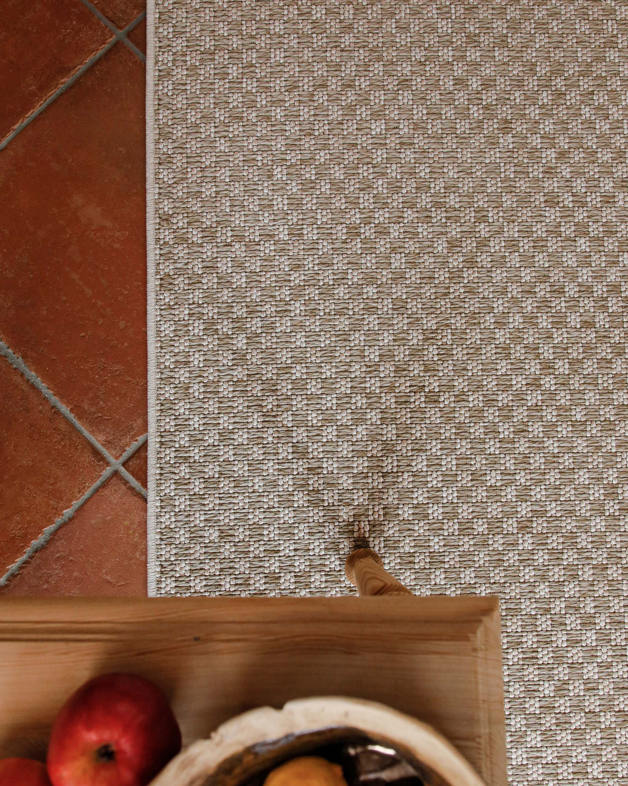 Wecon home Läufer »Miami South Beach« rechteckig 5 mm Höhe In- & Outdoor Teppich, wetterfest, kariert, Balkon, pflegeleicht