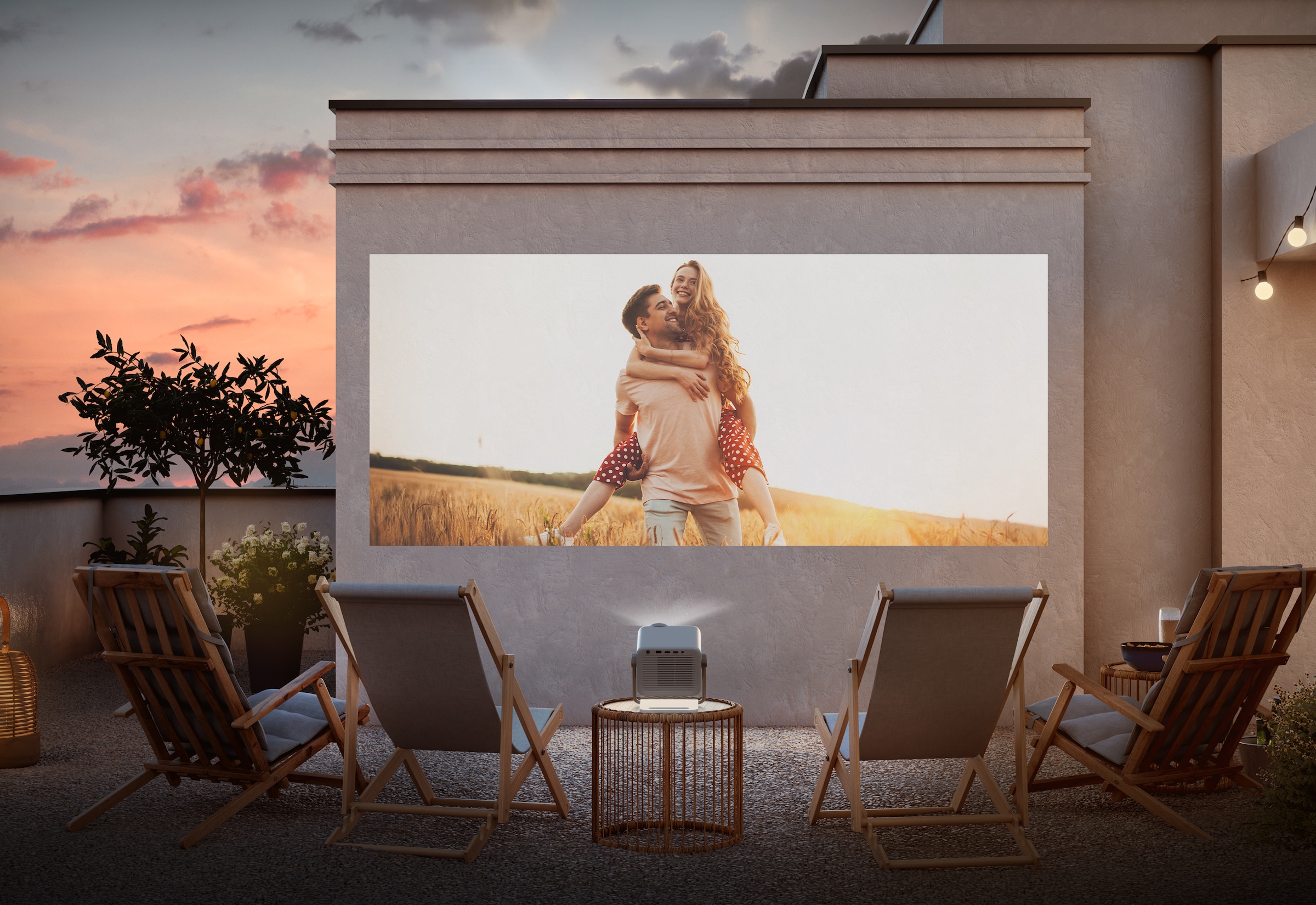 Hisense DLP-Beamer »M2 PRO«, (1000:1), Hisense M2 PRO 4K UHD Laser Mini Projektor