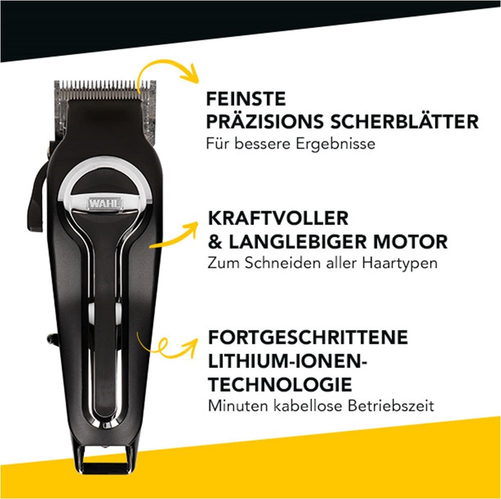 Wahl Haarschneider »Elite Pro Cordless«, 10 Aufsätze, Hochleistungs Akku- und Netzbetrieb Haarschneider, Premium Zuberhörset
