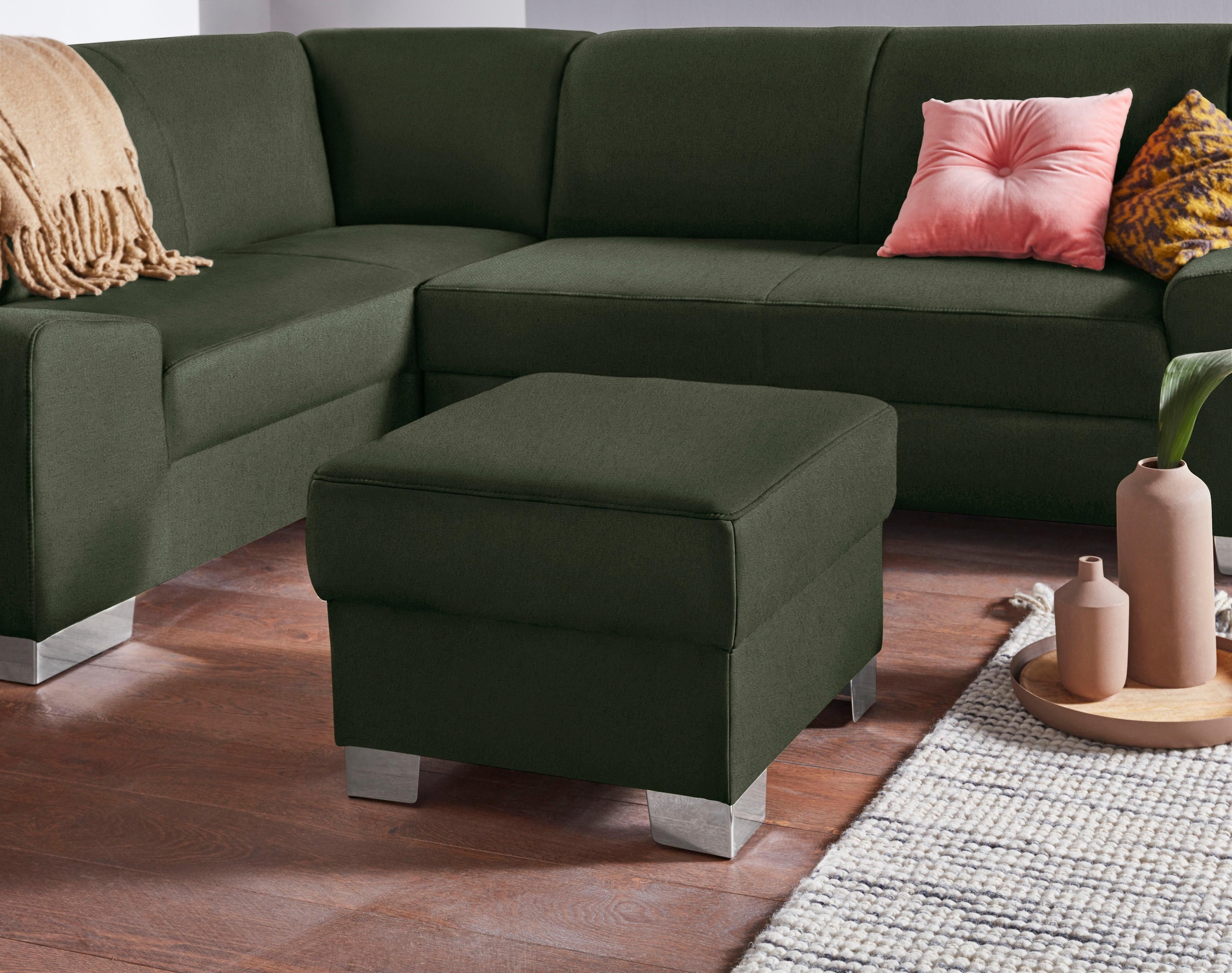 DOMO collection Hocker »Anzio«, wahlweise mit Federkern