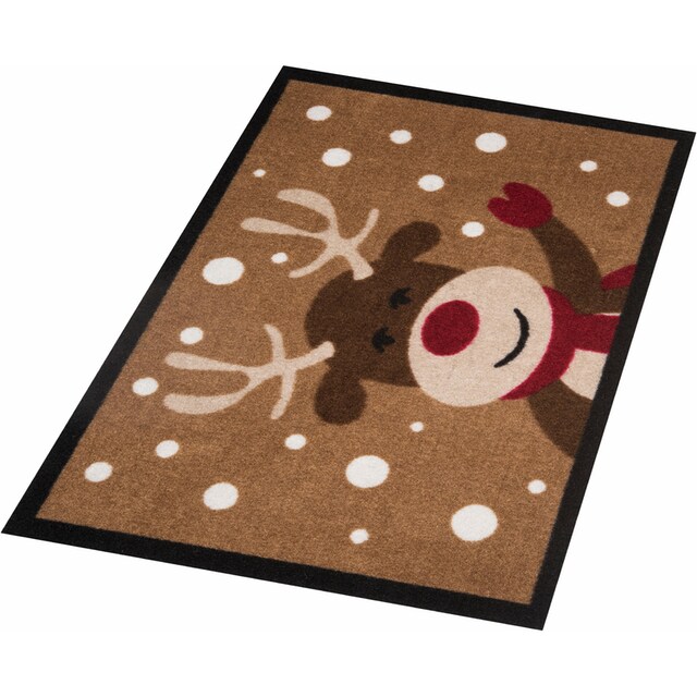 HANSE Home Fußmatte »Reindeer«, rechteckig, In- & Outdoor, Rutschfest,  Rentier-Motiv, Waschbar, Wetterfest, Flur bei OTTO