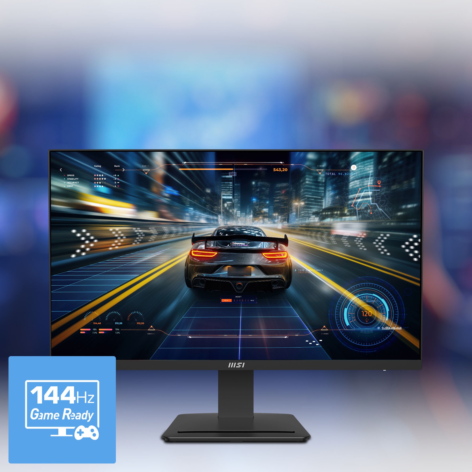 MSI LED-Monitor »PRO MP273 E14A« 68,6 cm/27 ″  1920 x 1080 px FHD 1 Reaktionszeit 144 Hz neigbar, Lautsprecher, Zubehörsteckplatz