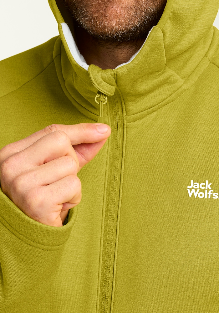 Jack Wolfskin Fleecejacke »PEAK DISTRICT HOODED FZ M«, mit Kapuze