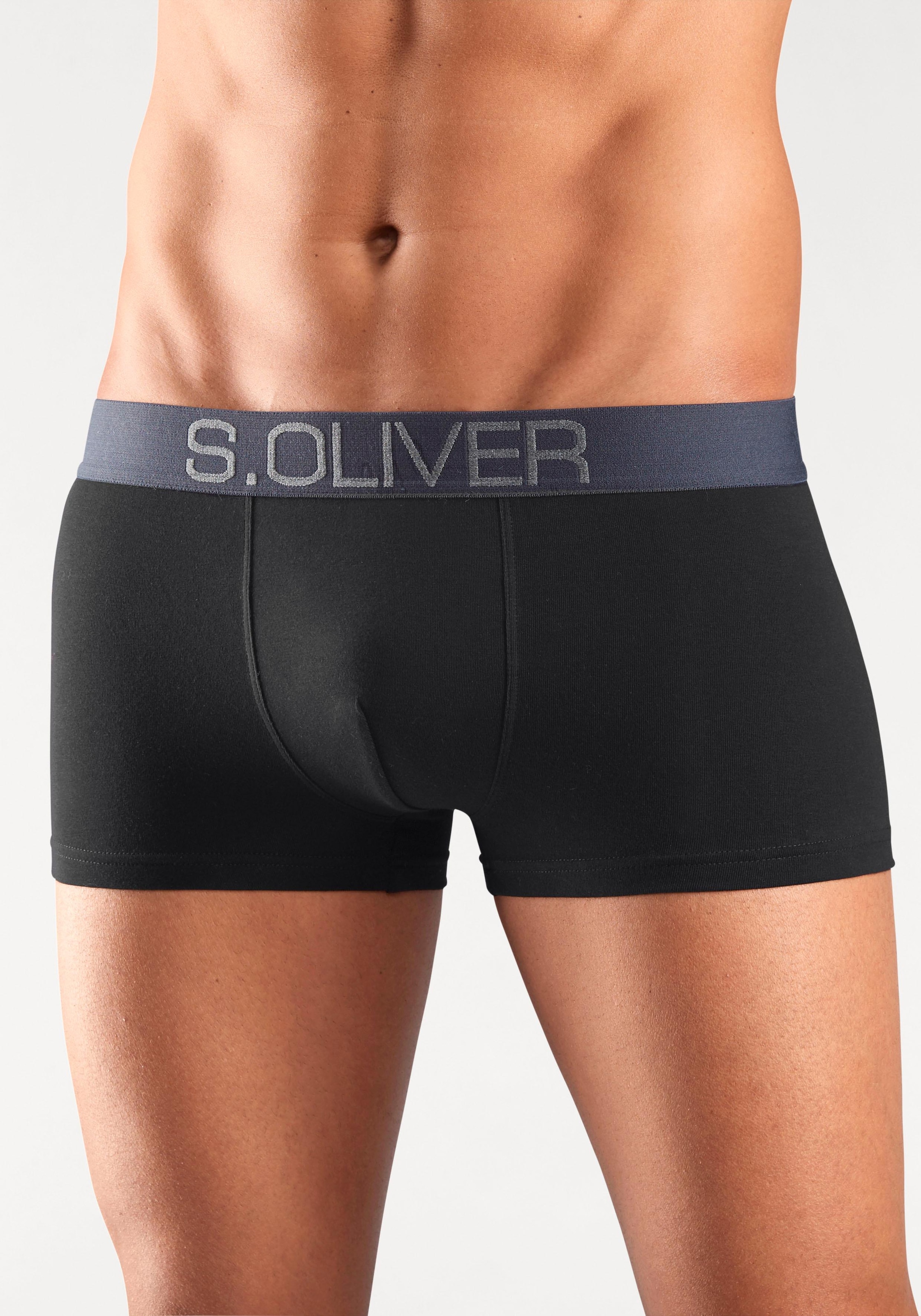 s.Oliver Boxer »Boxershorts für Herren«, (Packung, 4 St.), in Hipster-Form aus Baumwoll-Mix