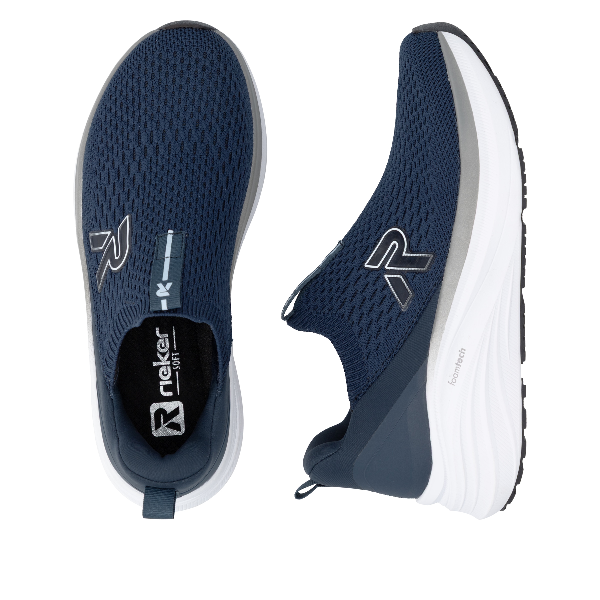 RIEKER Sport Slipper  Slipper, Schlupfschuh, Freizeitsneaker mit sockenähnlichem Einstieg
