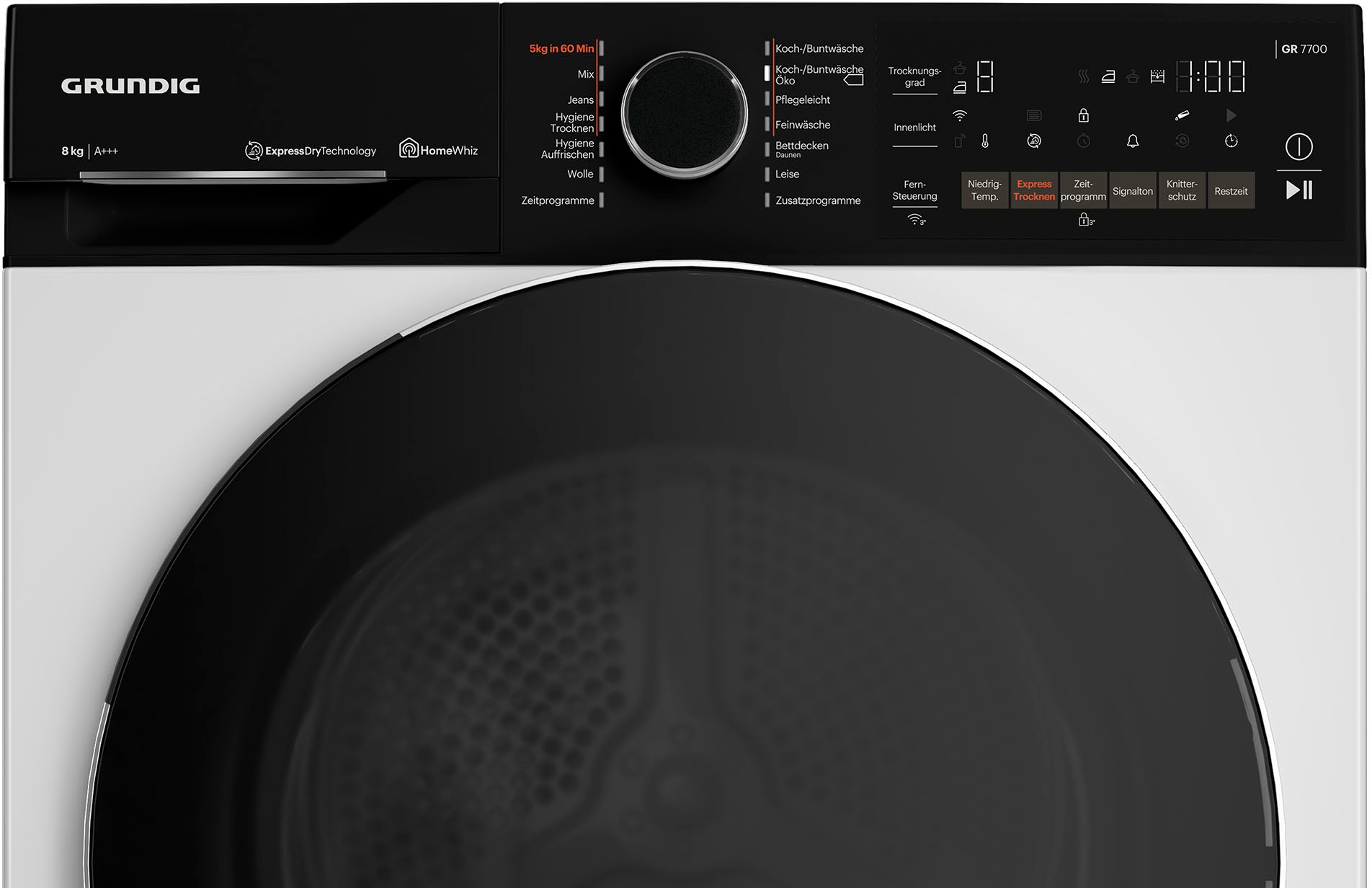 Grundig Wärmepumpentrockner »GT77824WHF14«, 8 kg