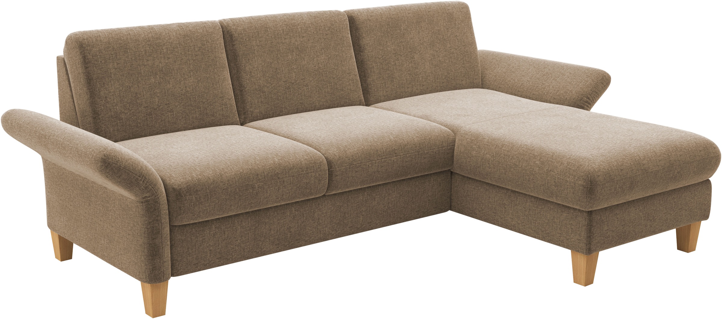 Home affaire Ecksofa »Rochelle, L-Form«, wahlweise mit Armteilverstellung, Bettfunktion und Bettkasten