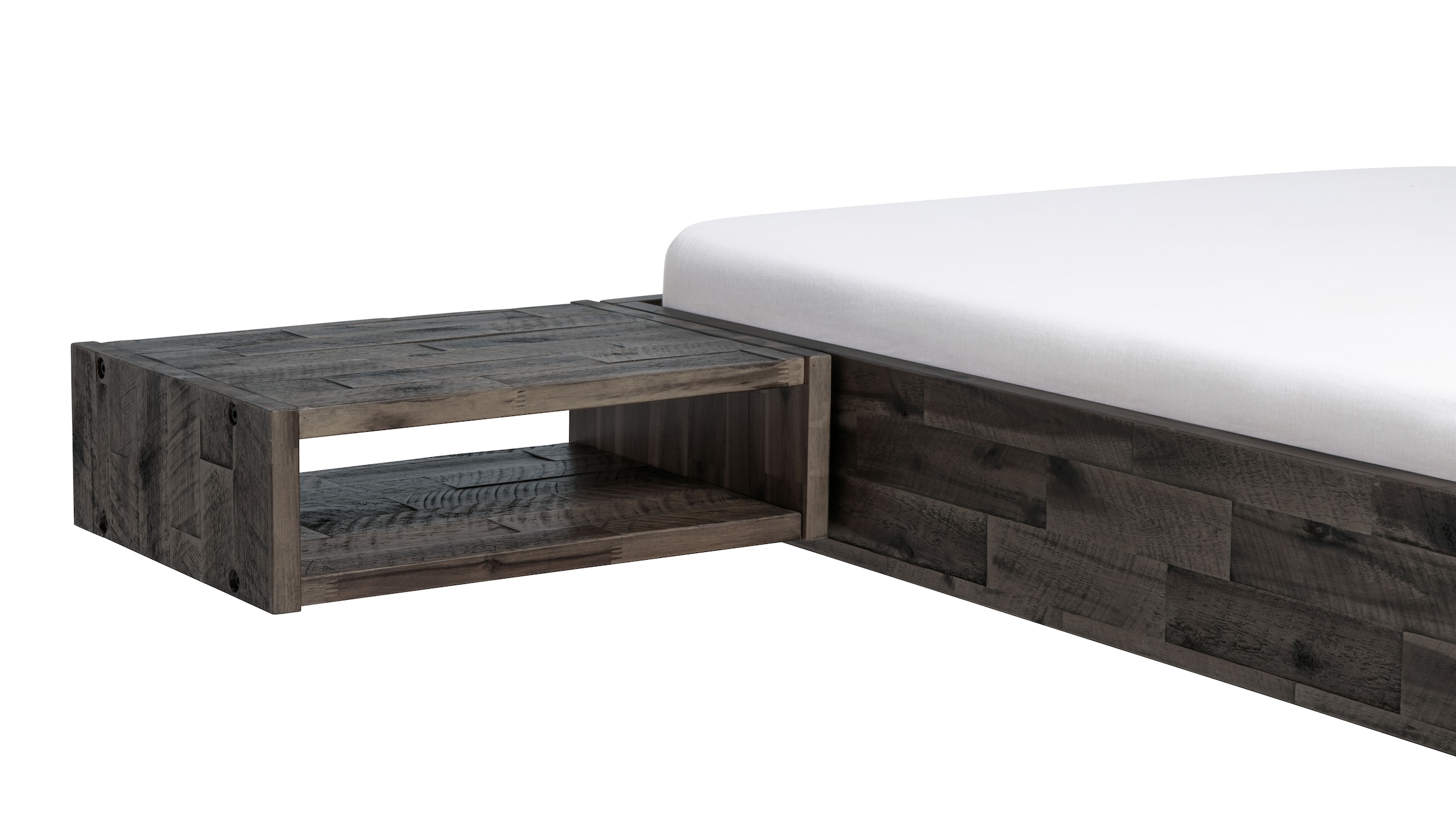 Hasena Nachttisch »Jago« in grau, Größe B/H/T: 50 cm x 16 cm x 41 cm