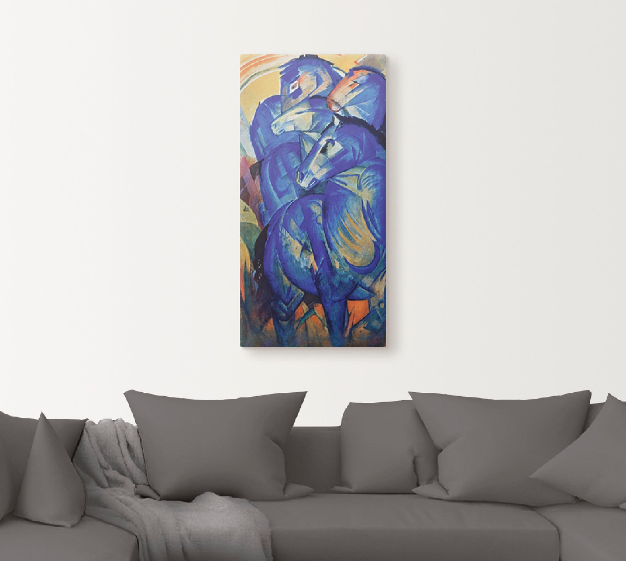 Artland Wandbild »Turm der blauen Pferde. 1913«, Haustiere, (1 St.), als Leinwandbild, Poster in verschied. Größen