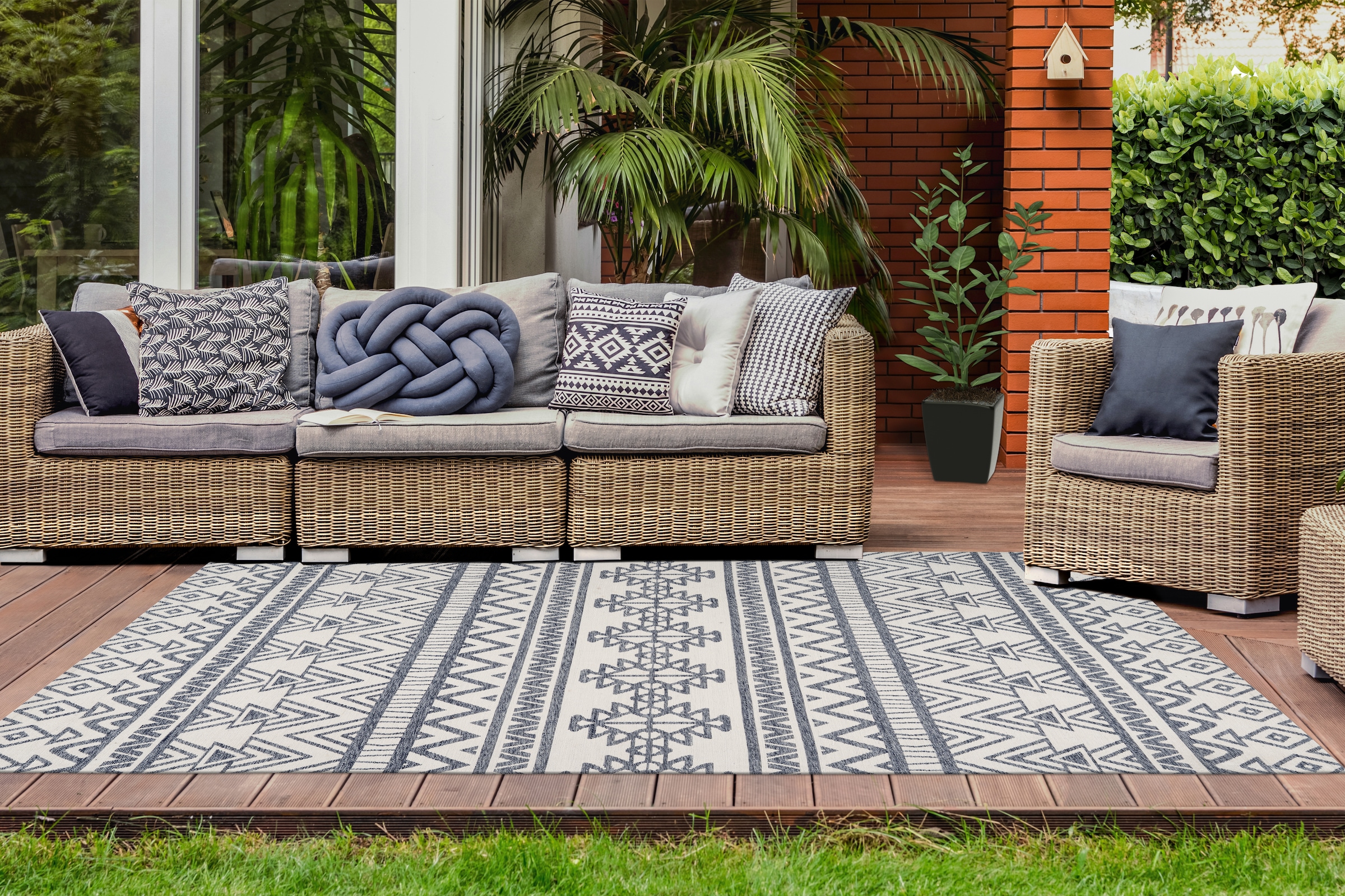 Arte Espina Teppich »Yoga 500«, rechteckig, 10 mm Höhe, Teppich für Indoor & Outdoor, Fußbodenheizung geeignet, Pflegeleicht