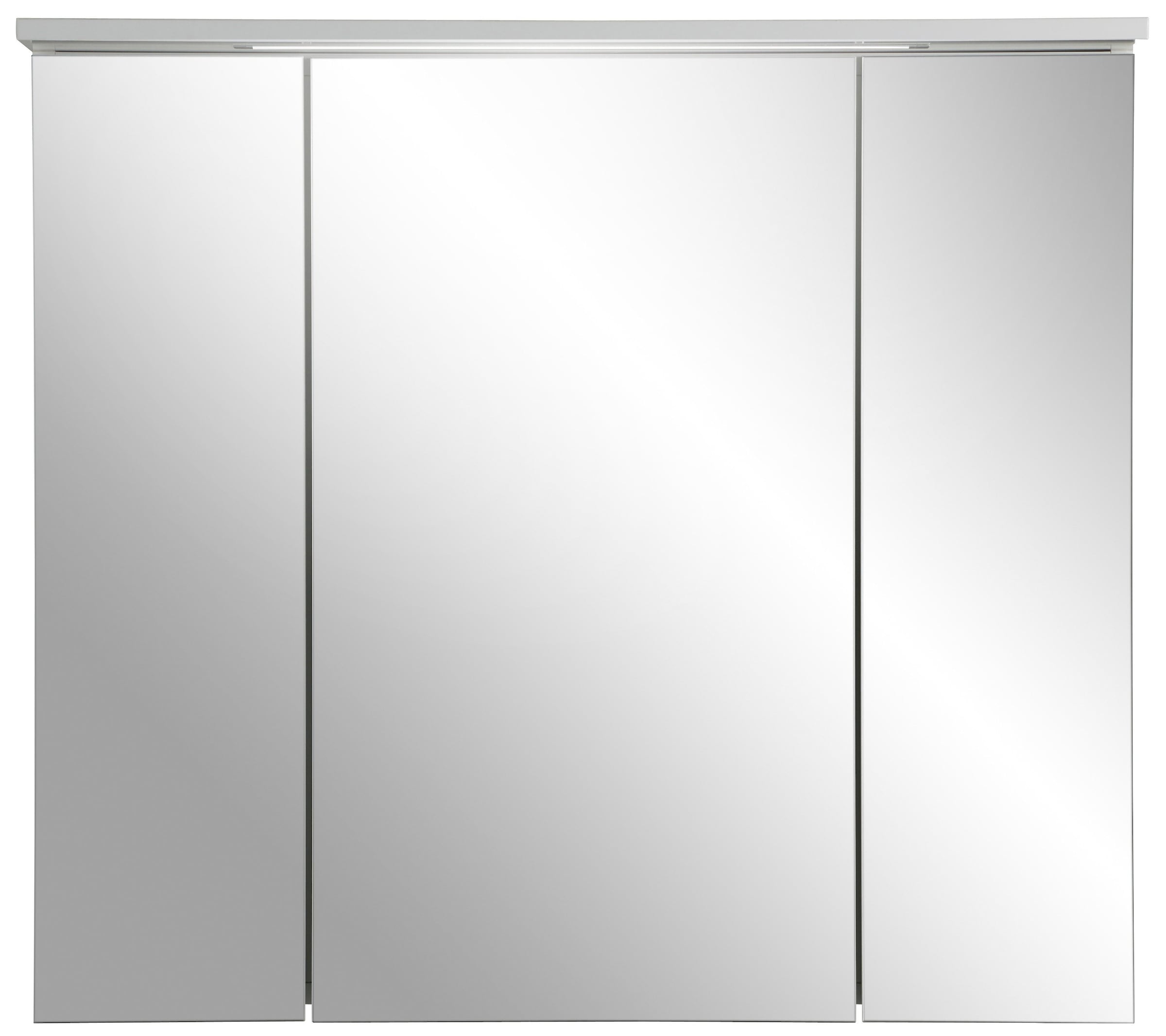 Schildmeyer Spiegelschrank »Profil 16 made in Germany«, Breite 80 cm, 3-türig, LED-Beleuchtung, Schalter-/Steckdosenbox