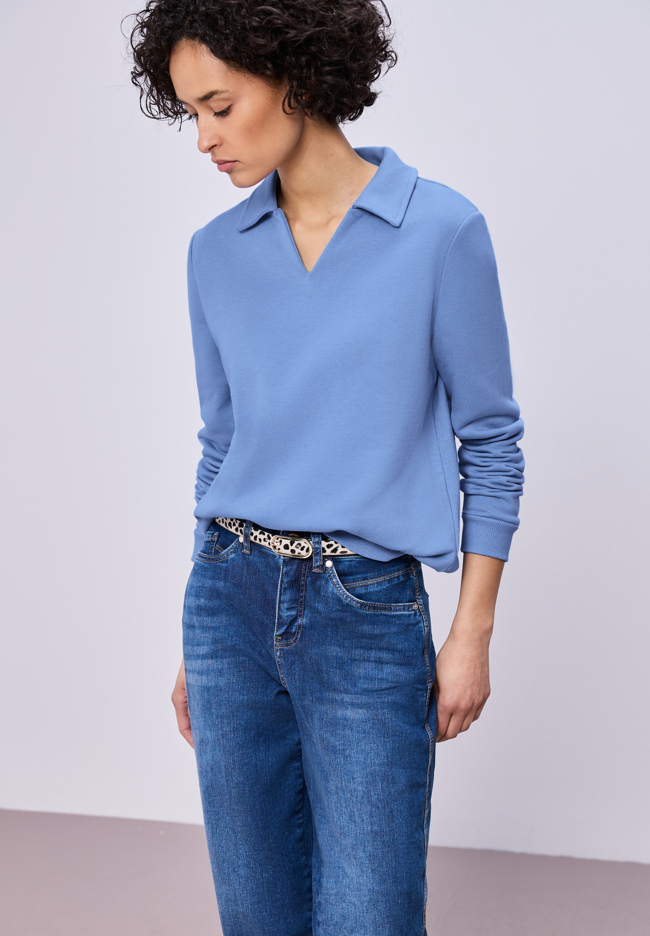 STREET ONE Sweatshirt , mit Hemdkragen
