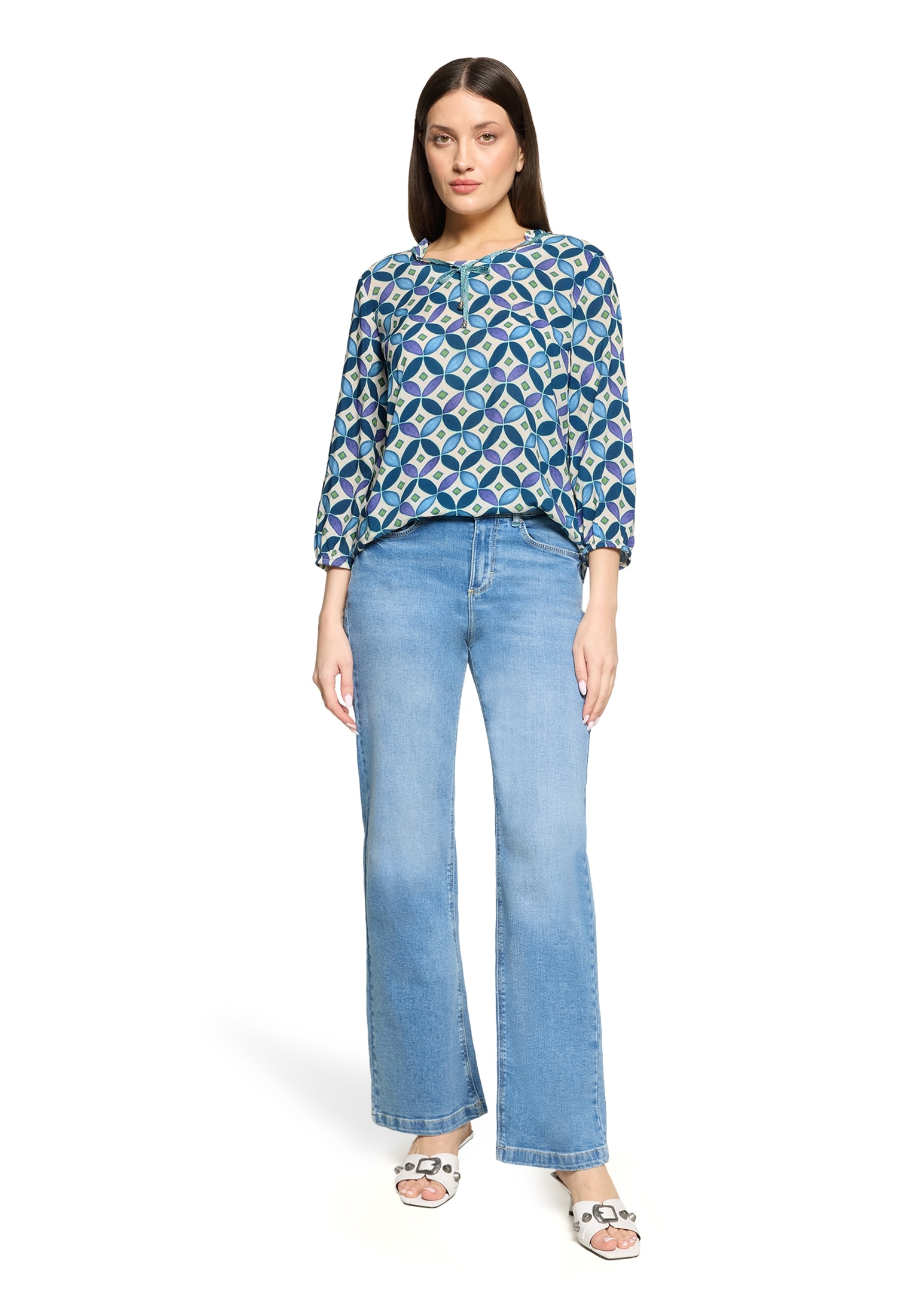 Cartoon Klassische Bluse »Blusenshirt mit Schnürung«