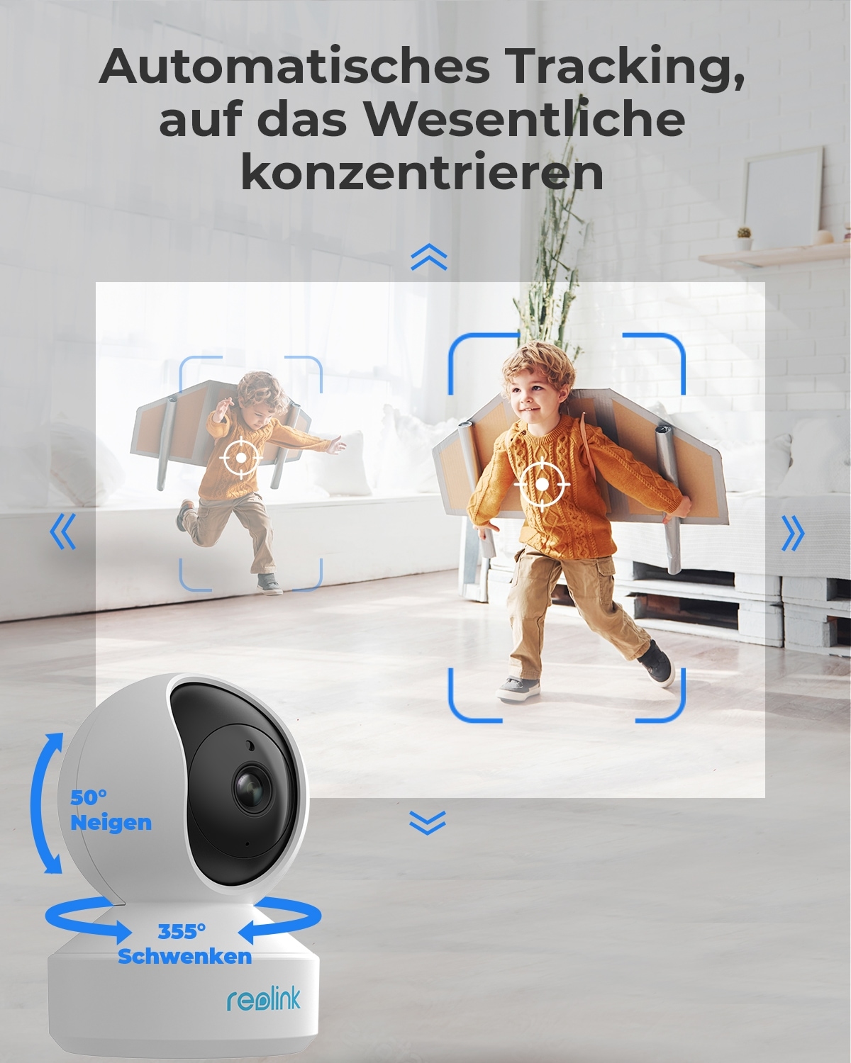 Reolink Überwachungskamera »E Series E330«, Innenbereich, Pan&Tilt, Dualband-WiFi