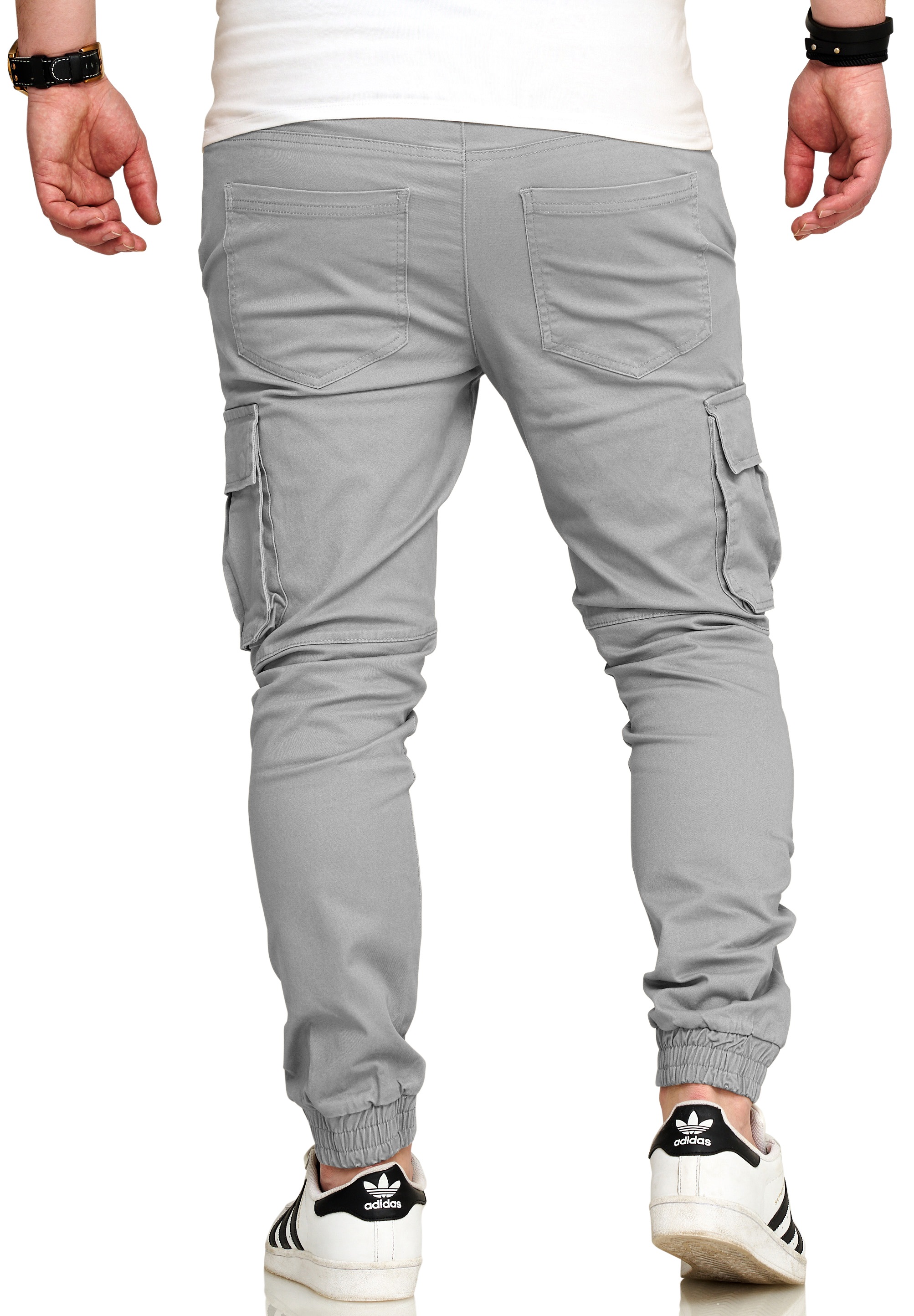 SOULSTAR Cargohose »Freizeithose Jogger-Hose mit elastischem Bund Stoffhose für Herren«  Herren Chino Jogger Jeans Hose Stoffhose Freizeithose