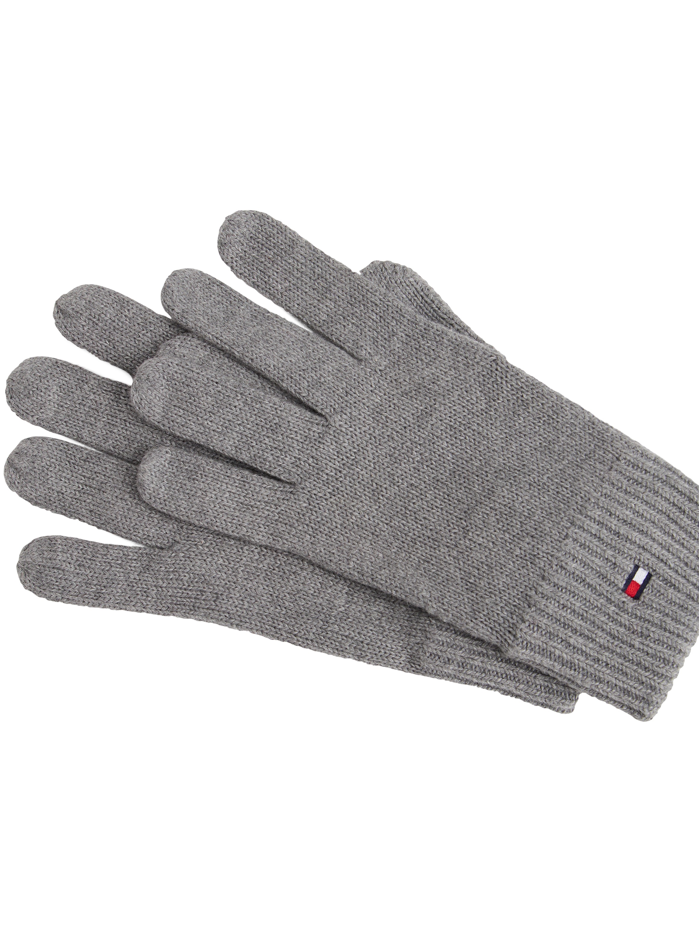 Tommy Hilfiger Strickhandschuhe »ESSENTIALS FLAG GLOVES« mit Logostickerei