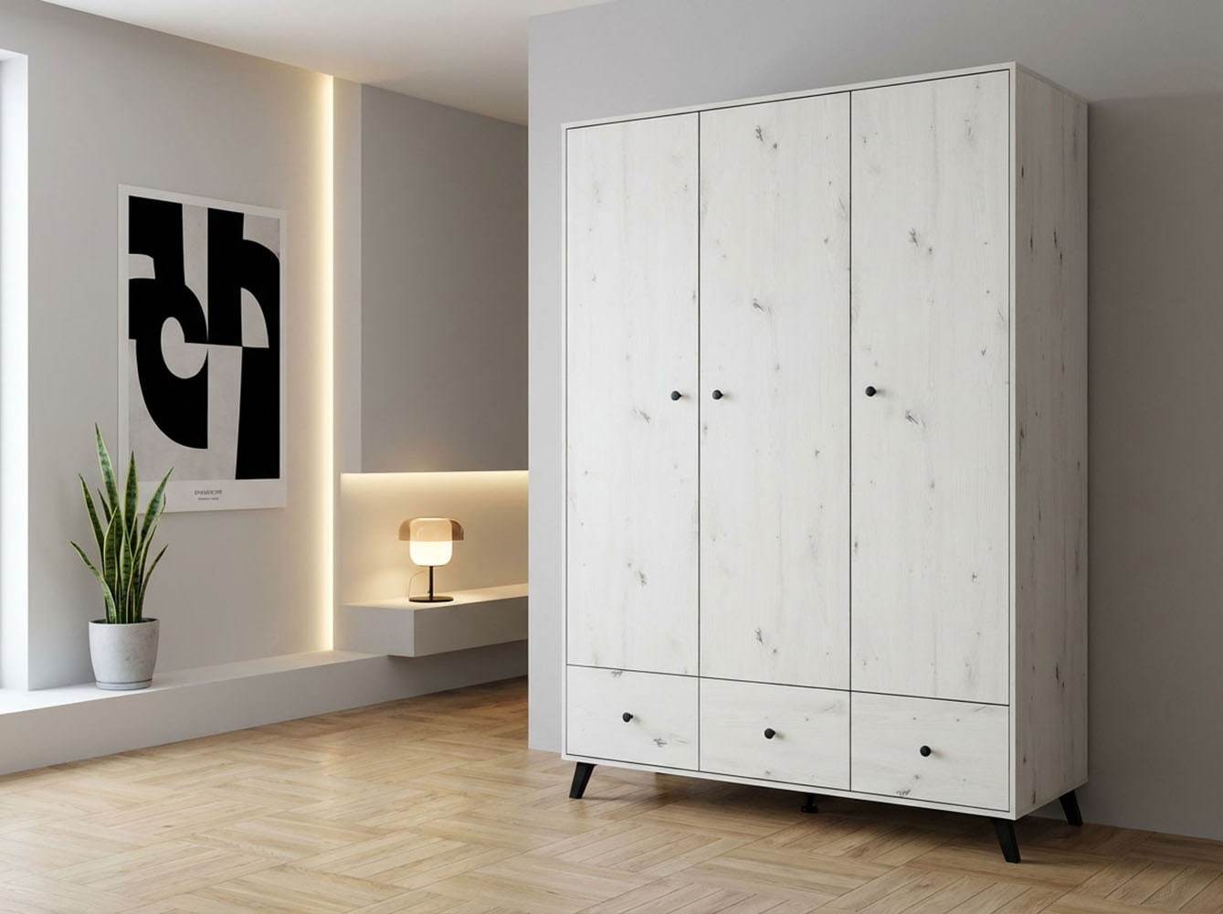 arthur berndt Kleiderschrank »Kinderkleiderschrank »Lavea« 3-türig«