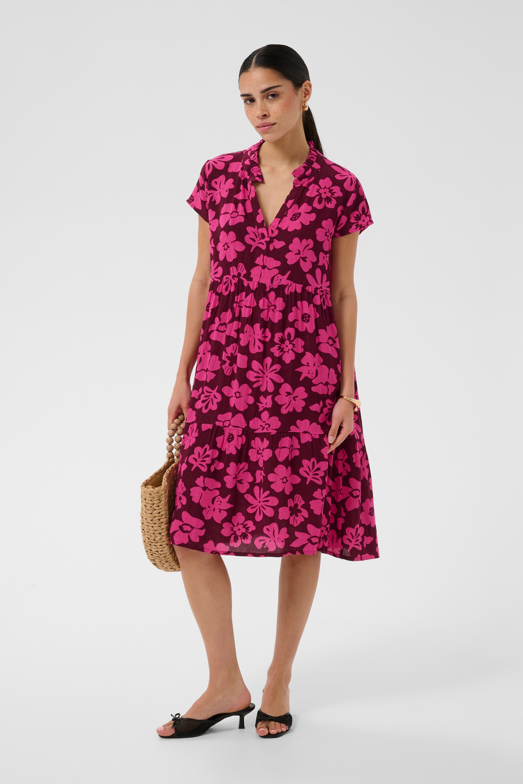KAFFE Midikleid »Kleid KAmarianah«