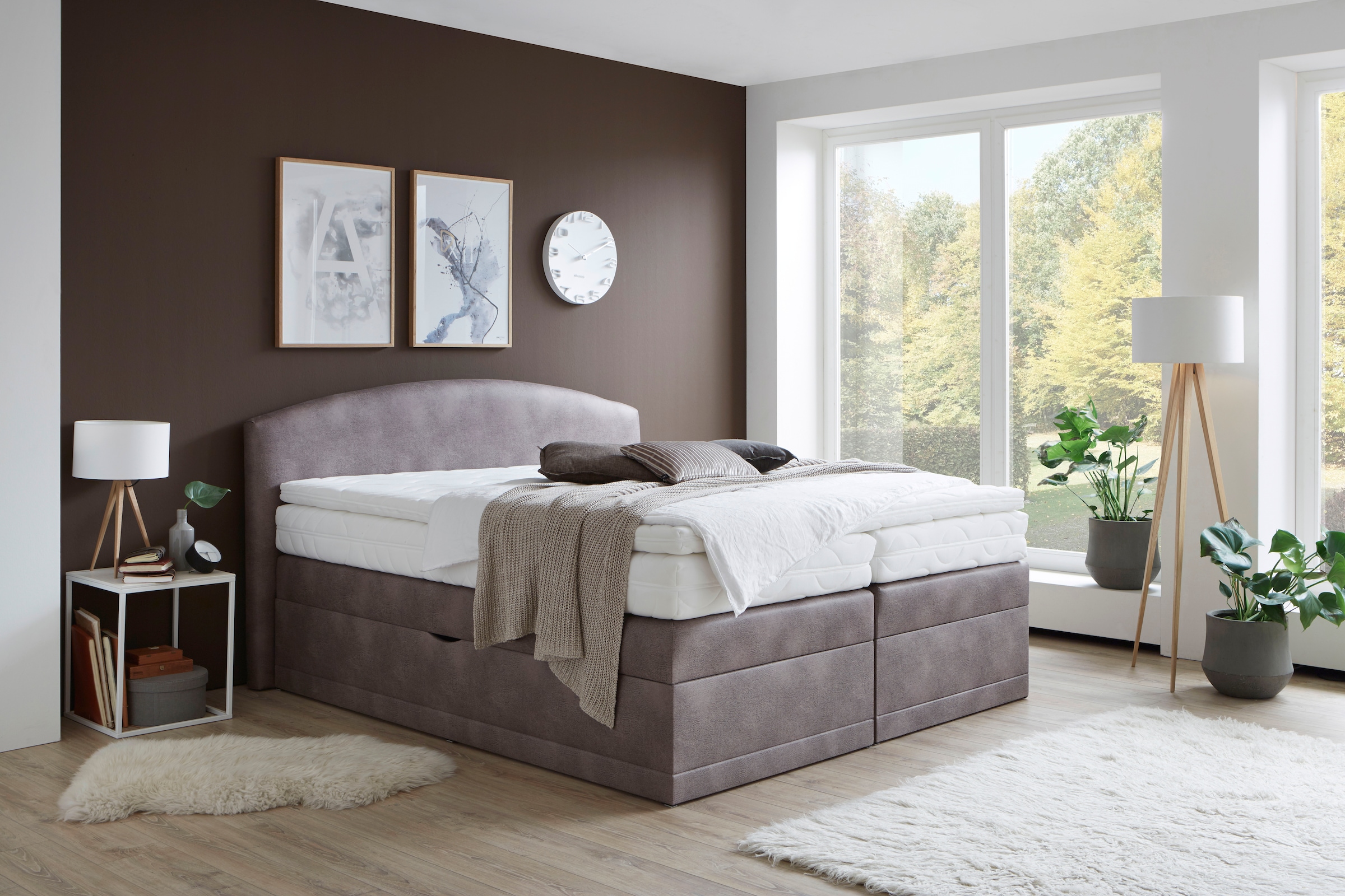 Westfalia Schlafkomfort Boxspringbett »Madeira«, Größe Liegefläche B/L: 180 cm x 200 cm