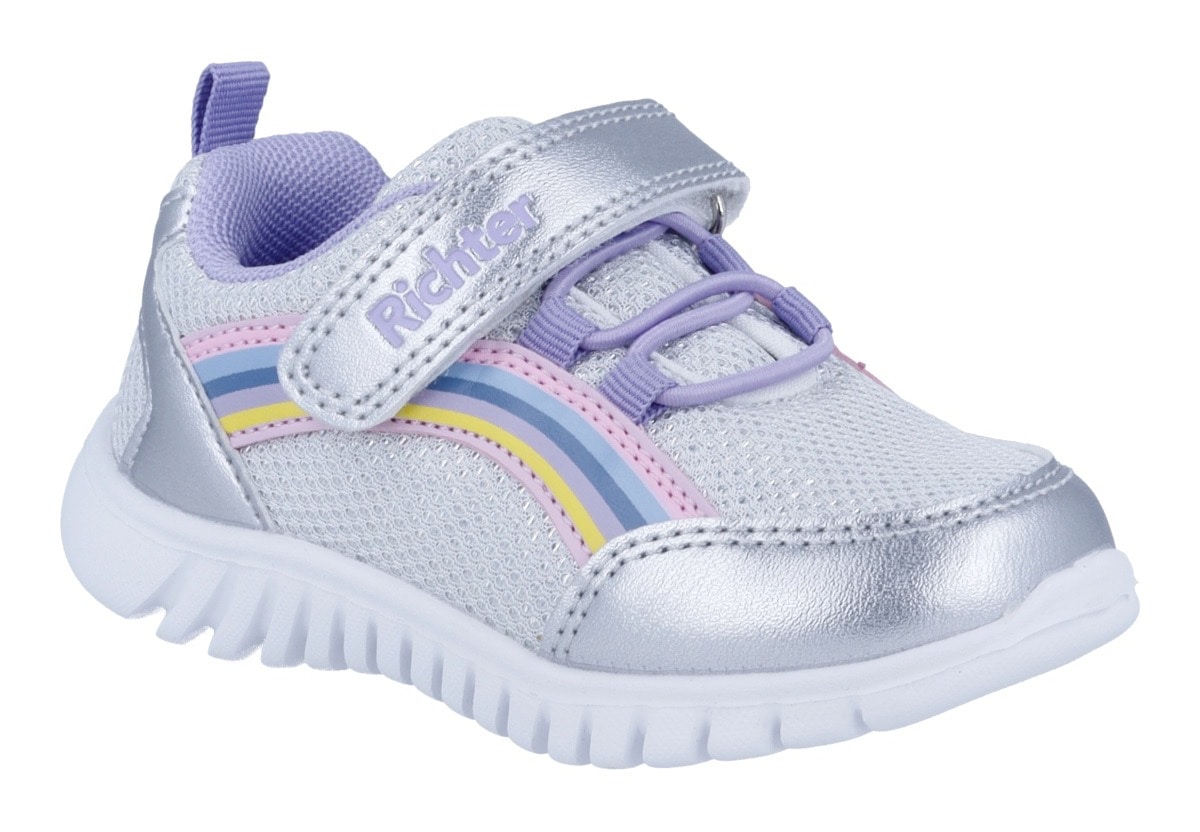 Richter Slip-On Sneaker »Wallaby«  Klettschuh mit Regenbogen-Motiv, Größenschablone zum Download