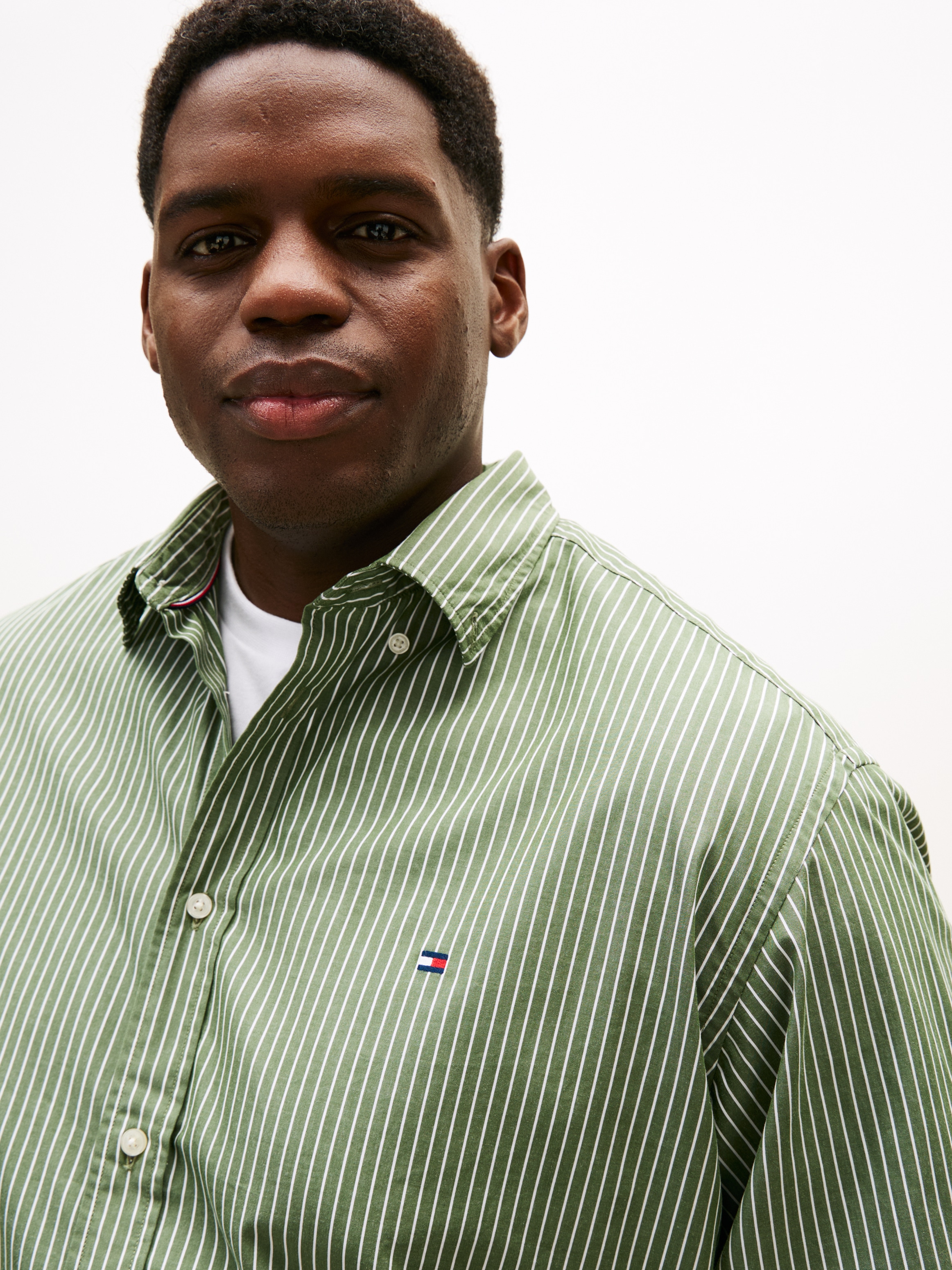 Tommy Hilfiger Big & Tall Langarmhemd »BT - CORE HAIRLINE POPLIN«