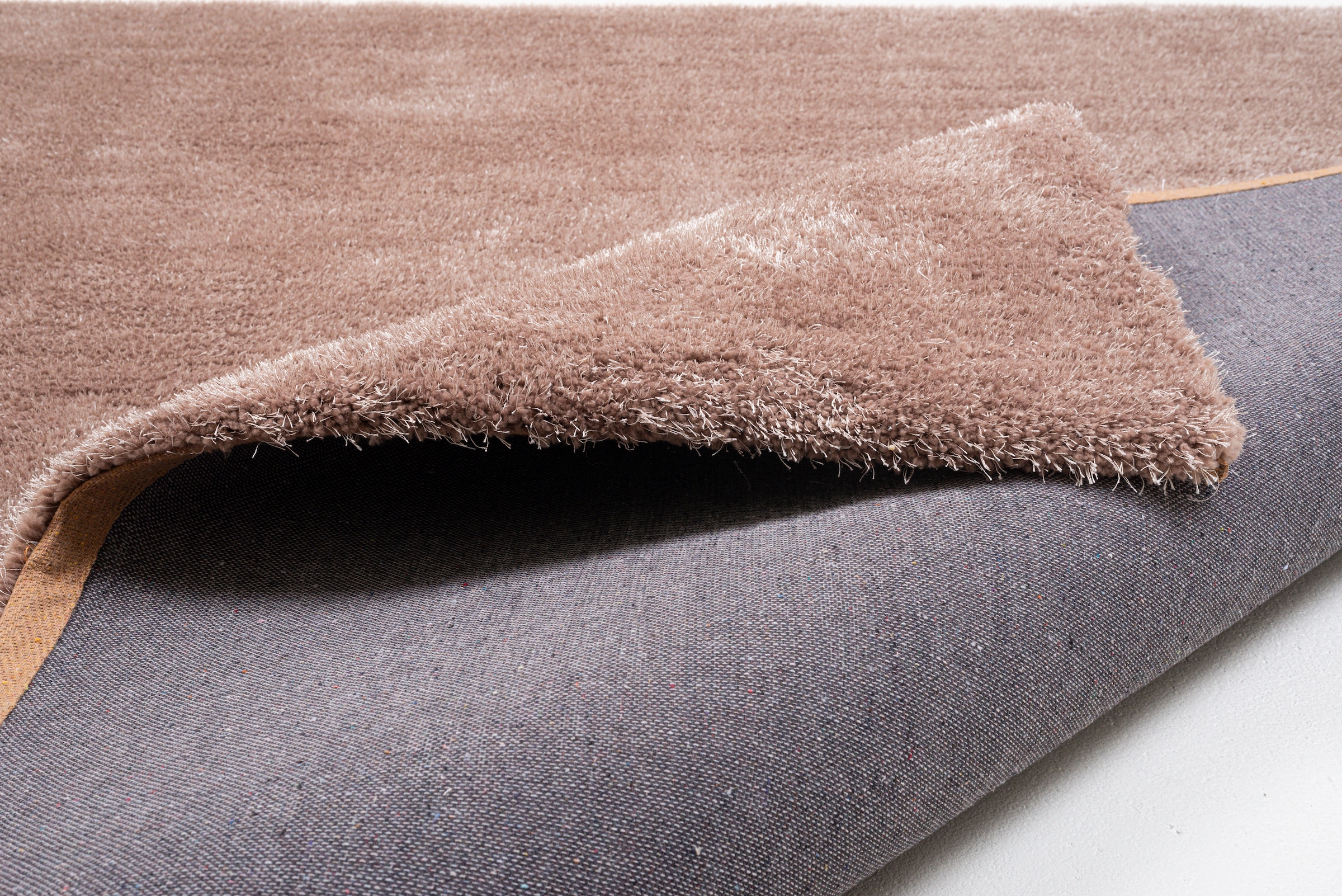 TOM TAILOR HOME Hochflor-Teppich »Soft« rechteckig 35 mm Höhe handgetuftet, Uni-Farben, super weich und flauschig