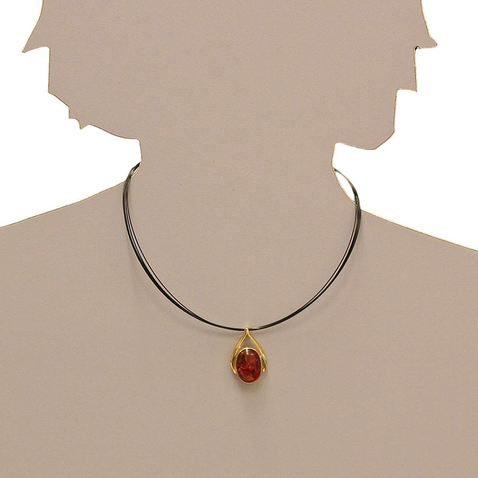 OSTSEE-SCHMUCK Kettenanhänger »- Sandra - Gold 333/000 - Bernstein«