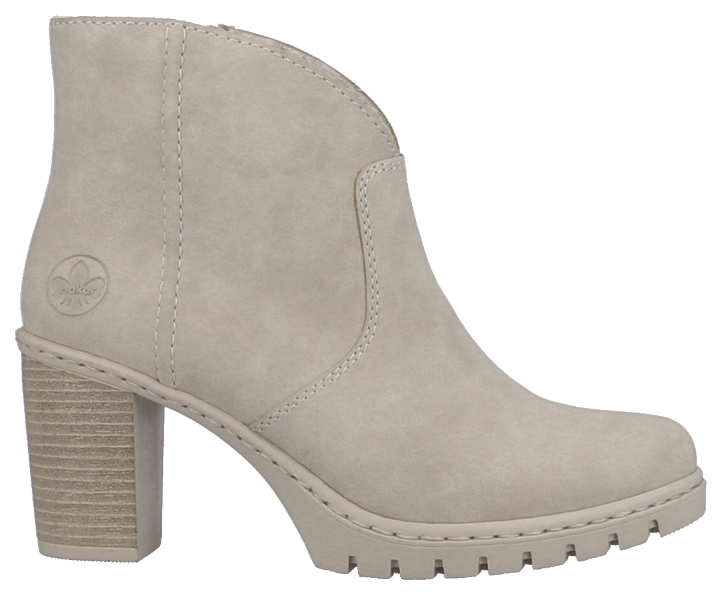 Rieker Ankleboots, Stiefelette, Plateauboots, Blockabsatz, in eleganter Optik